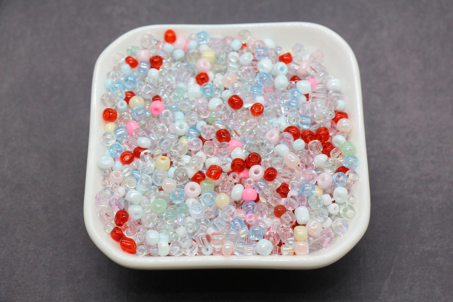 Mix Glass Seed Beads, Size 4mm 6/0 Glass Seed Beads, Mix Seed Beads, Rocailles Beads, Bracelet Beads #3686