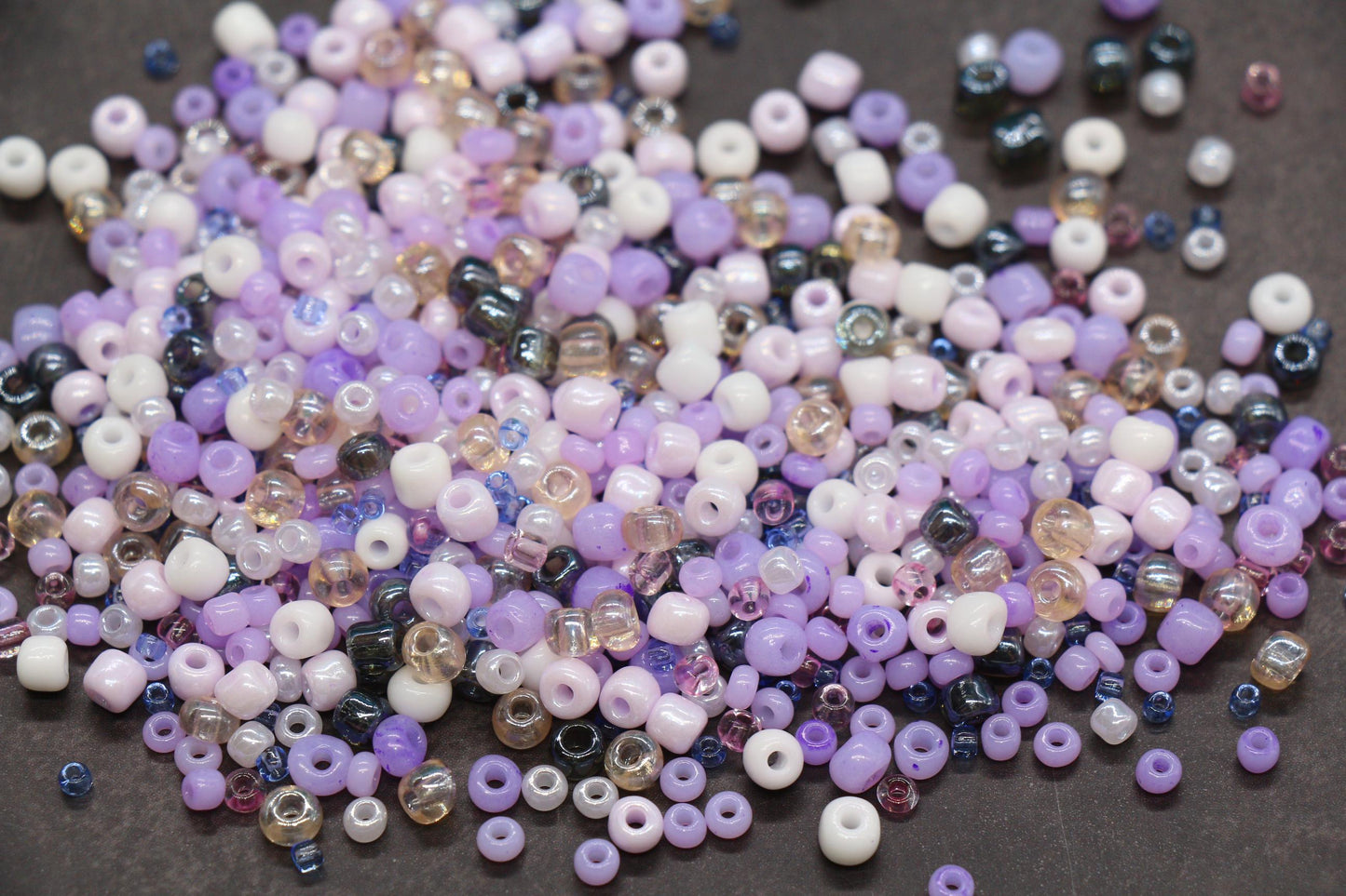 Mix Purple Glass Seed Beads, Size 4mm 6/0 Glass Seed Beads, Mix Seed Beads, Rocailles Beads, Bracelet Beads #3688