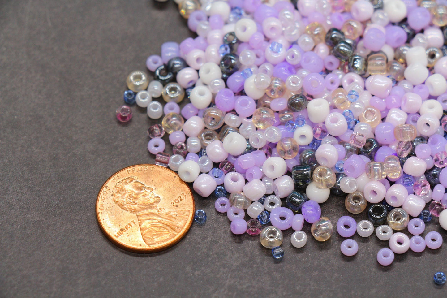 Mix Purple Glass Seed Beads, Size 4mm 6/0 Glass Seed Beads, Mix Seed Beads, Rocailles Beads, Bracelet Beads #3688