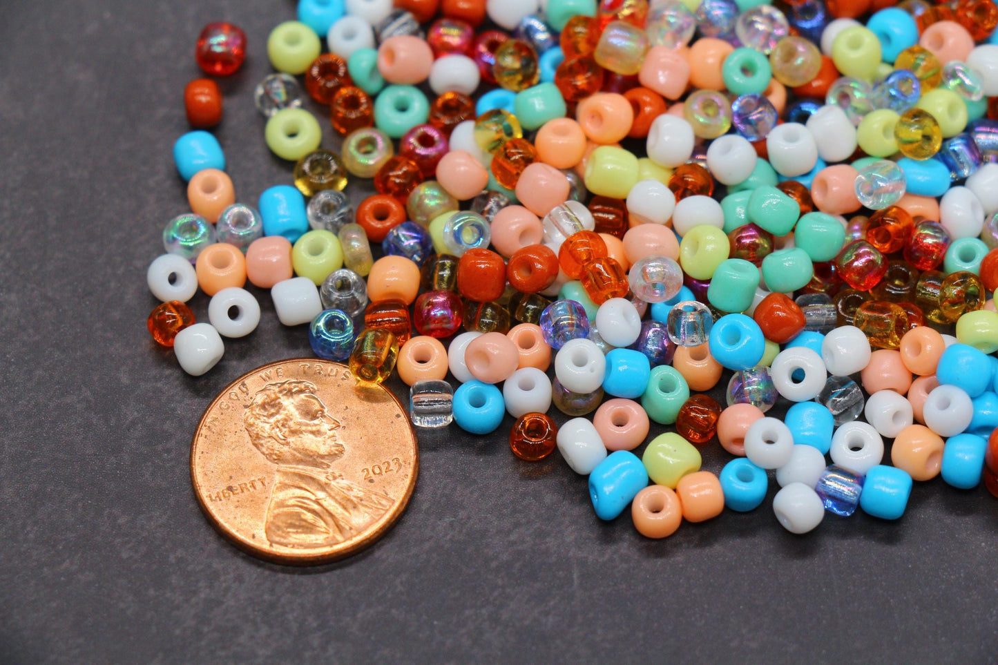 Mix Glass Seed Beads, Size 4mm 6/0 Glass Seed Beads, Mix Seed Beads, Rocailles Beads, Bracelet Beads #3691