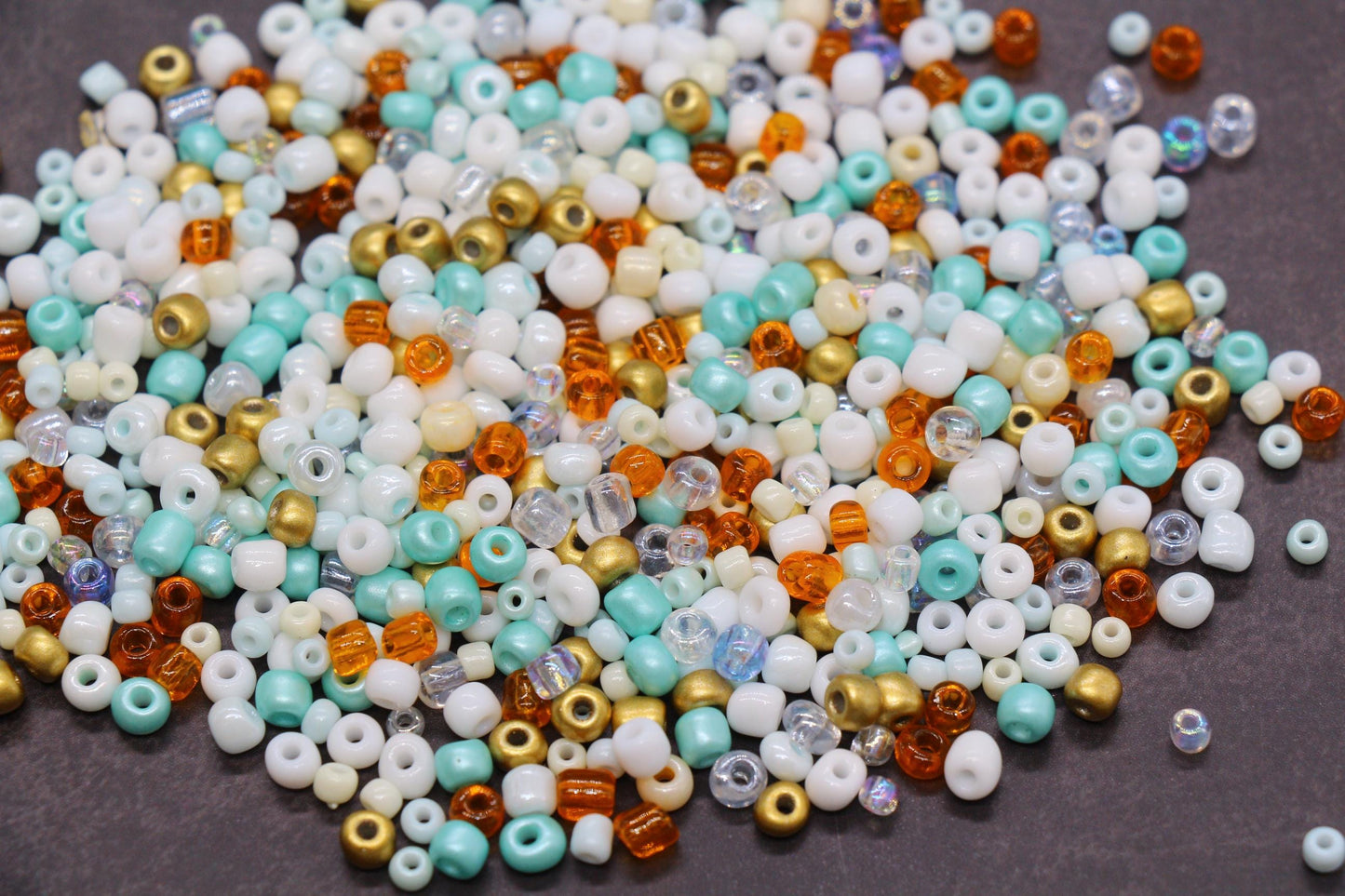 Mix Glass Seed Beads, Size 4mm 6/0 Glass Seed Beads, Mix Seed Beads, Rocailles Beads, Bracelet Beads #3692
