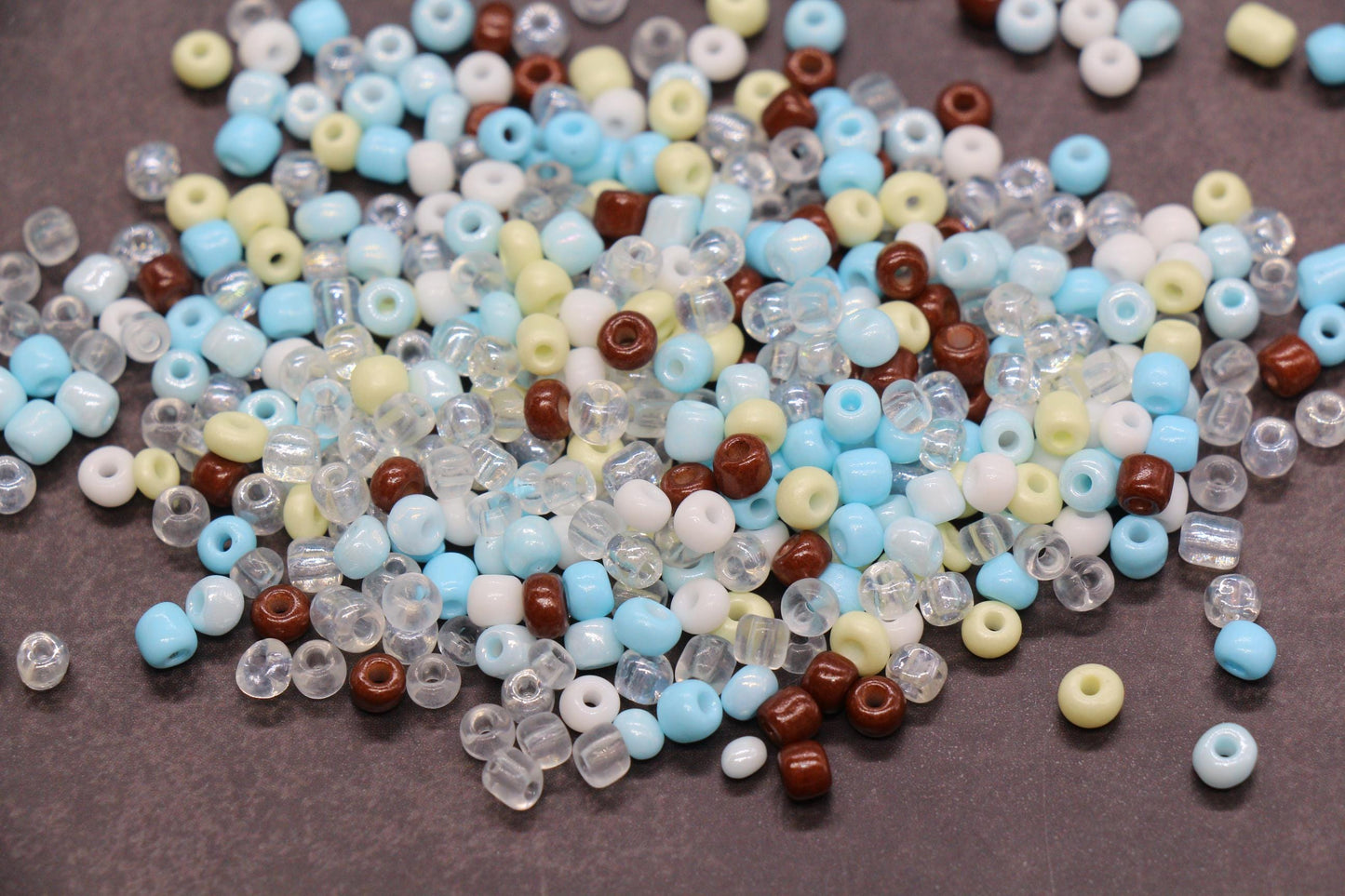 Mix Glass Seed Beads, Size 4mm 6/0 Glass Seed Beads, Mix Seed Beads, Rocailles Beads, Bracelet Beads #3696