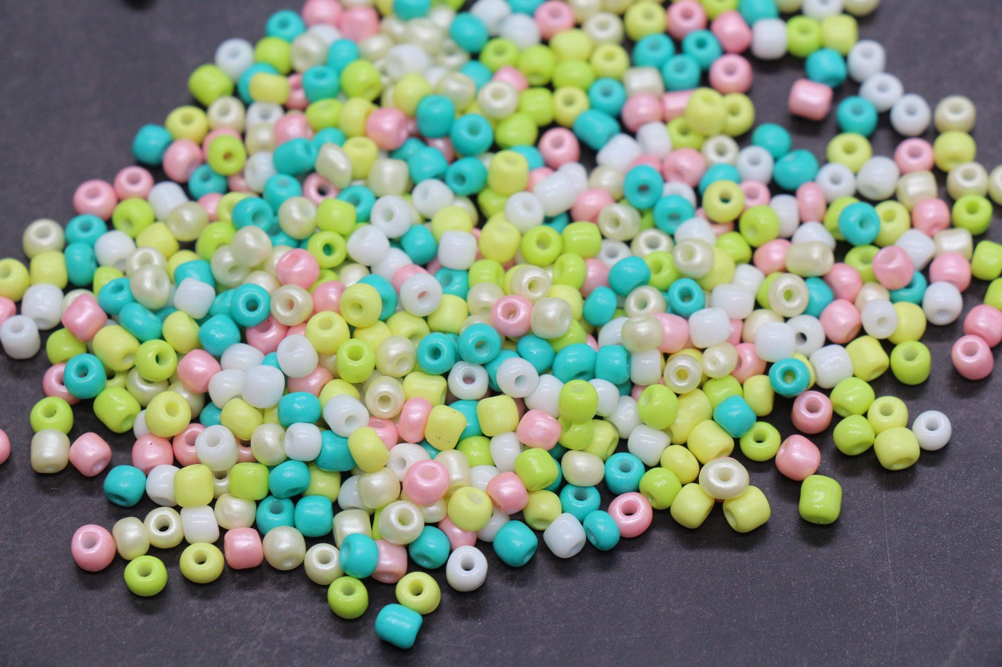 Mix Glass Seed Beads, Size 4mm 6/0 Glass Seed Beads, Mix Seed Beads, Rocailles Beads, Bracelet Beads #3698
