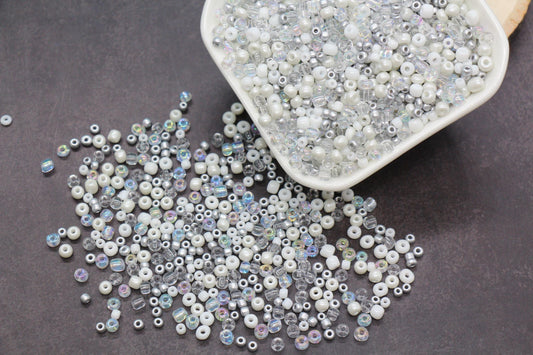 Mix Glass Seed Beads, Size 4mm 6/0 Glass Seed Beads, Multicolor Seed Beads, Rocailles Beads, Bracelet Beads #3657