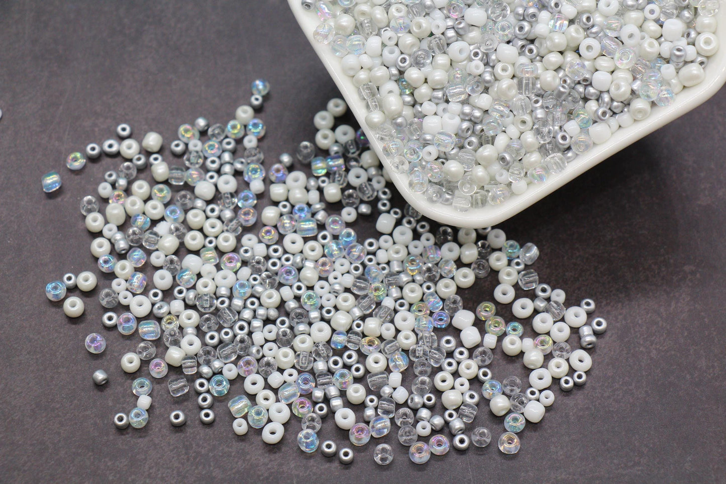 Mix Glass Seed Beads, Size 4mm 6/0 Glass Seed Beads, Multicolor Seed Beads, Rocailles Beads, Bracelet Beads #3657