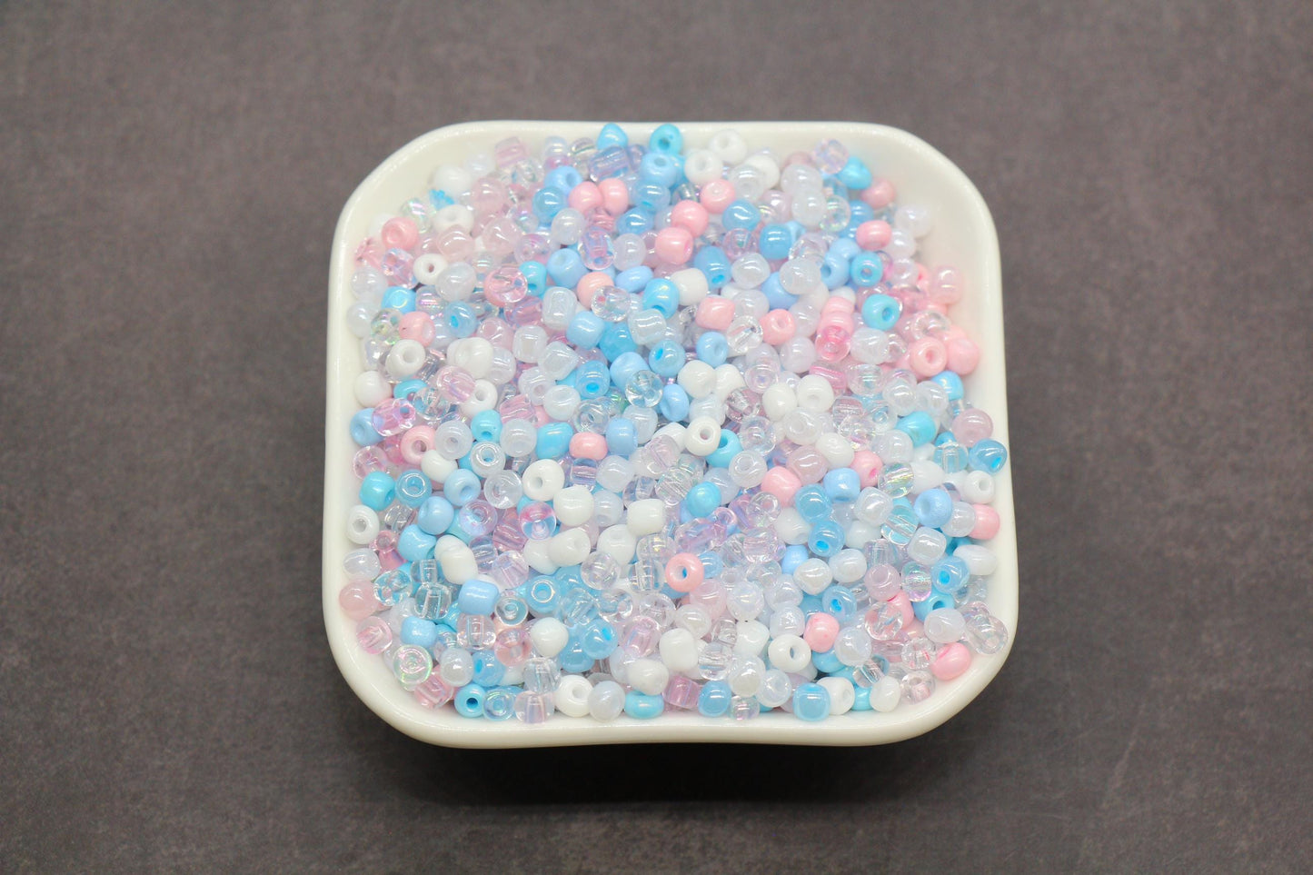 Mix Glass Seed Beads, Size 4mm 6/0 Glass Seed Beads, Multicolor Seed Beads, Rocailles Beads, Bracelet Beads #3659