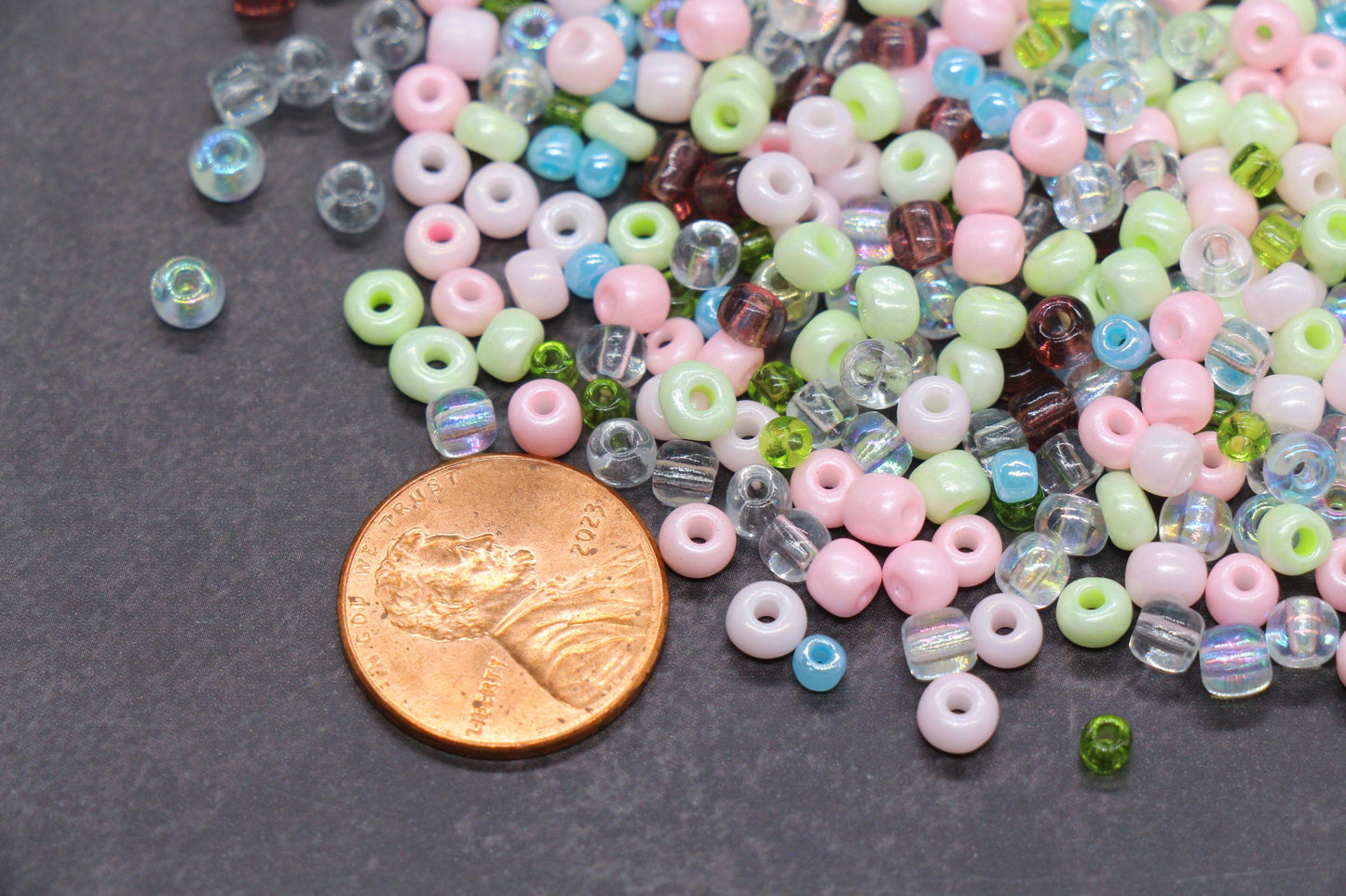 Mix Glass Seed Beads, Size 4mm 6/0 Glass Seed Beads, Mix Seed Beads, Rocailles Beads, Bracelet Beads #3665