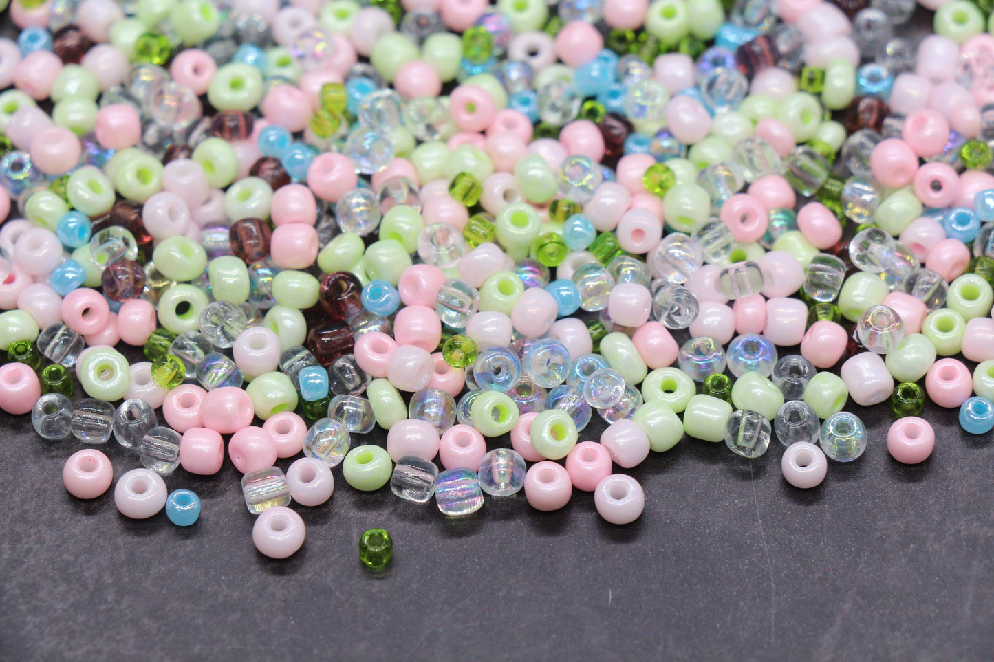 Mix Glass Seed Beads, Size 4mm 6/0 Glass Seed Beads, Mix Seed Beads, Rocailles Beads, Bracelet Beads #3665