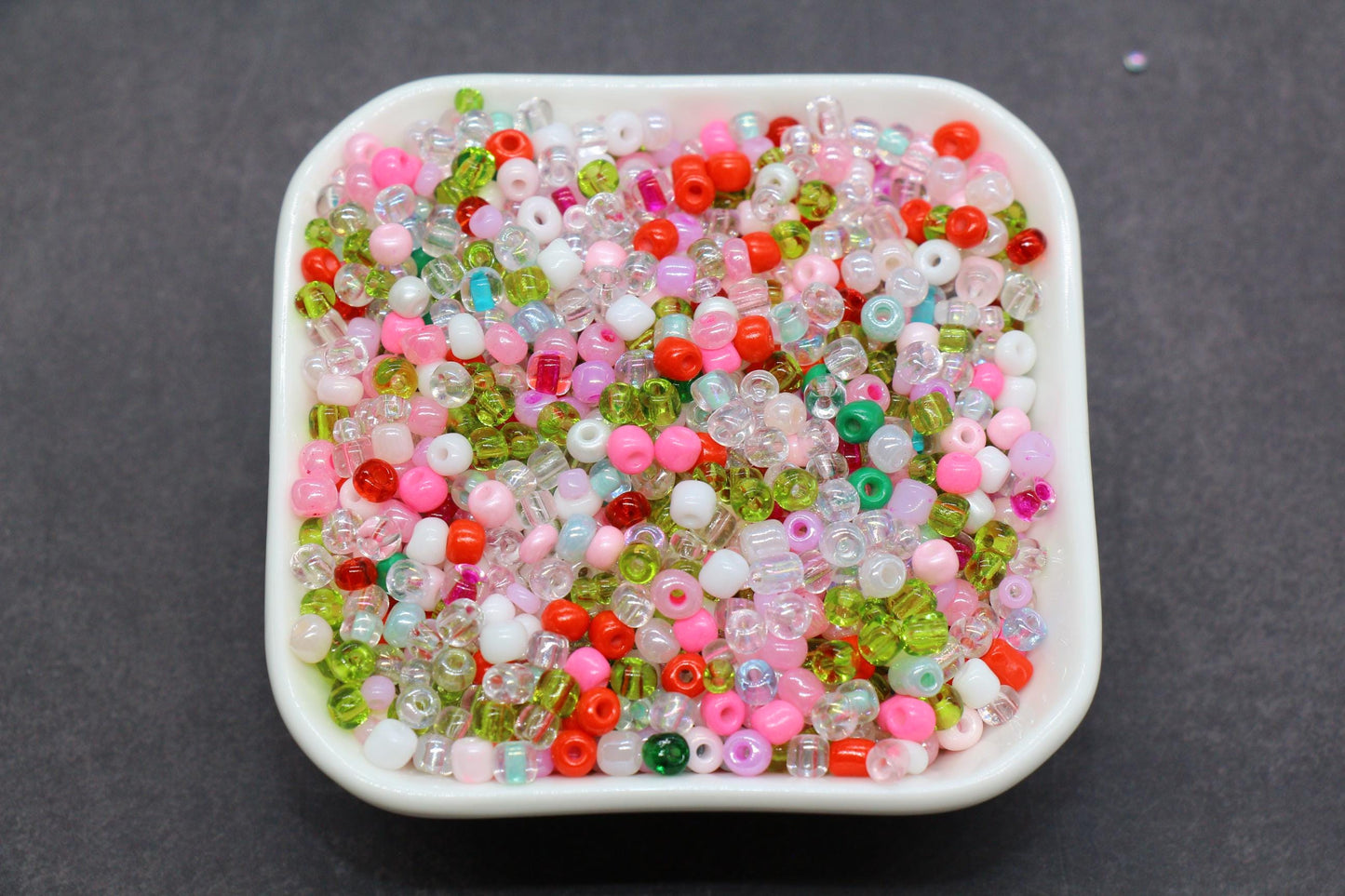 Mix Glass Seed Beads, Size 4mm 6/0 Glass Seed Beads, Mix Seed Beads, Rocailles Beads, Bracelet Beads #3670