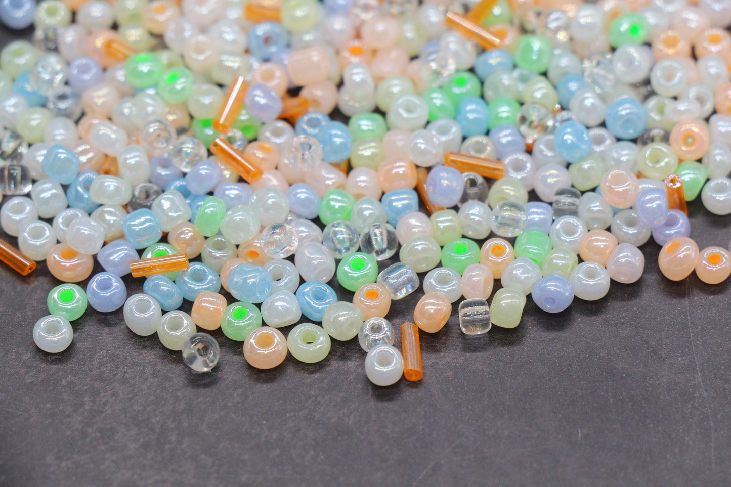 Mix Creamy Glass Seed Beads, Size 4mm 6/0 Glass Seed Beads, Mix Seed Beads, Rocailles Beads, Bracelet Beads #3676