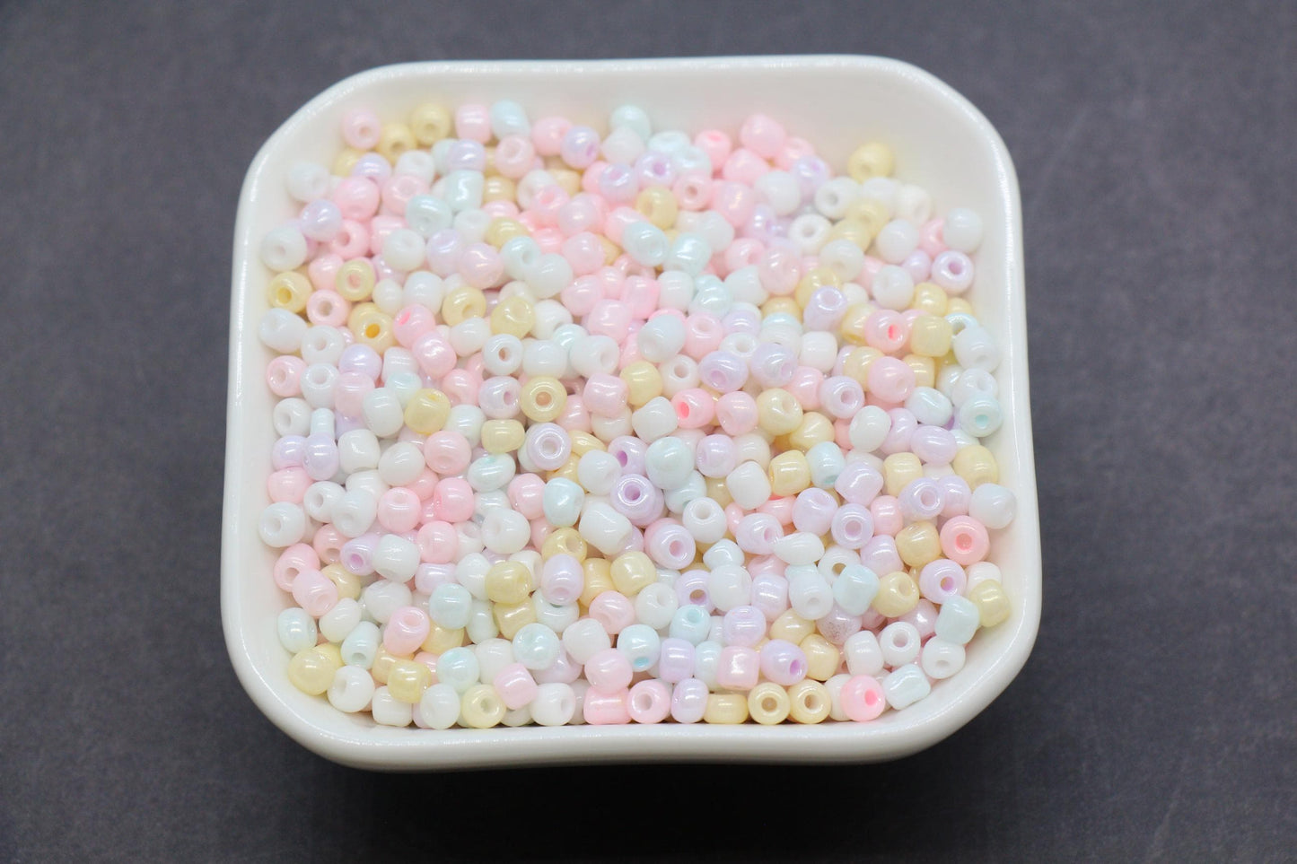 Mix Creamy Glass Seed Beads, Size 4mm 6/0 Glass Seed Beads, Mix Seed Beads, Rocailles Beads, Bracelet Beads #3681