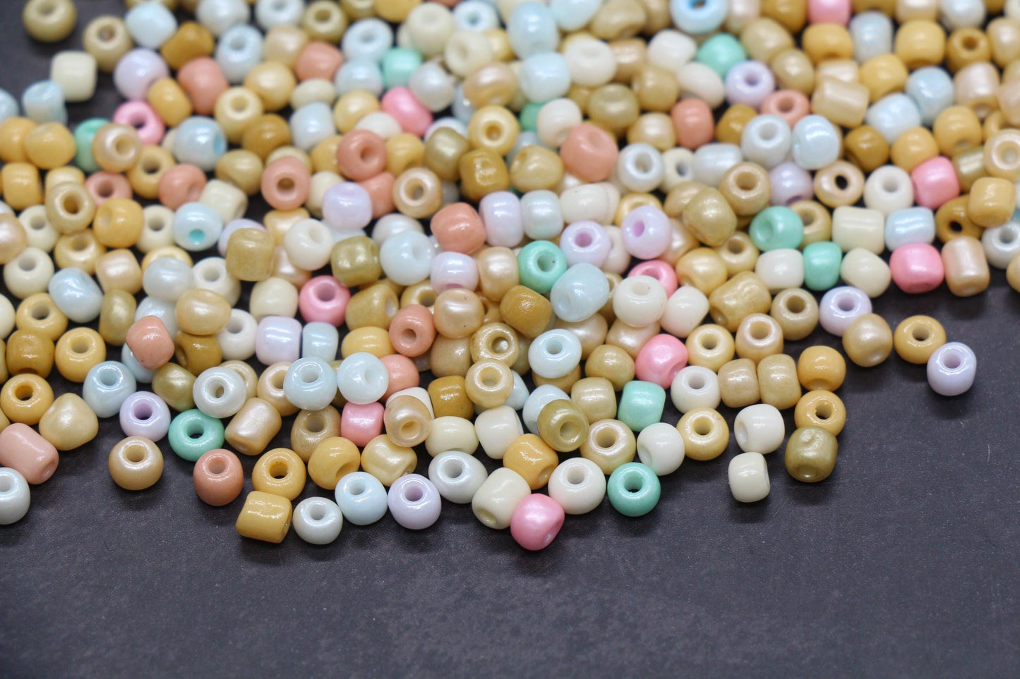 Mix Glass Seed Beads, Size 4mm 6/0 Glass Seed Beads, Mix Seed Beads, Rocailles Beads, Bracelet Beads #3682