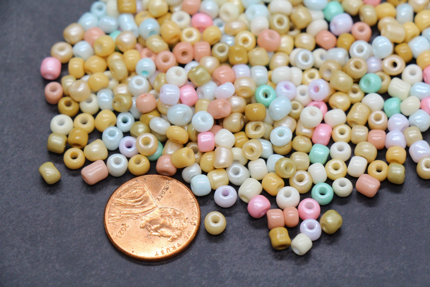 Mix Glass Seed Beads, Size 4mm 6/0 Glass Seed Beads, Mix Seed Beads, Rocailles Beads, Bracelet Beads #3682