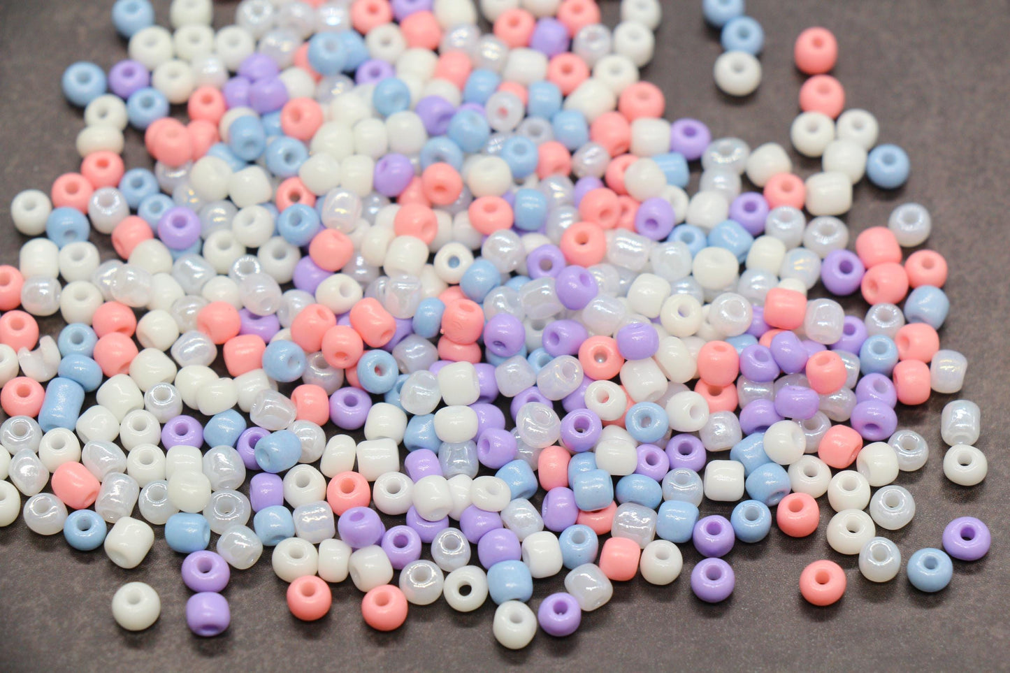 Mix Glass Seed Beads, Size 4mm 6/0 Glass Seed Beads, Mix Seed Beads, Rocailles Beads, Bracelet Beads #3683