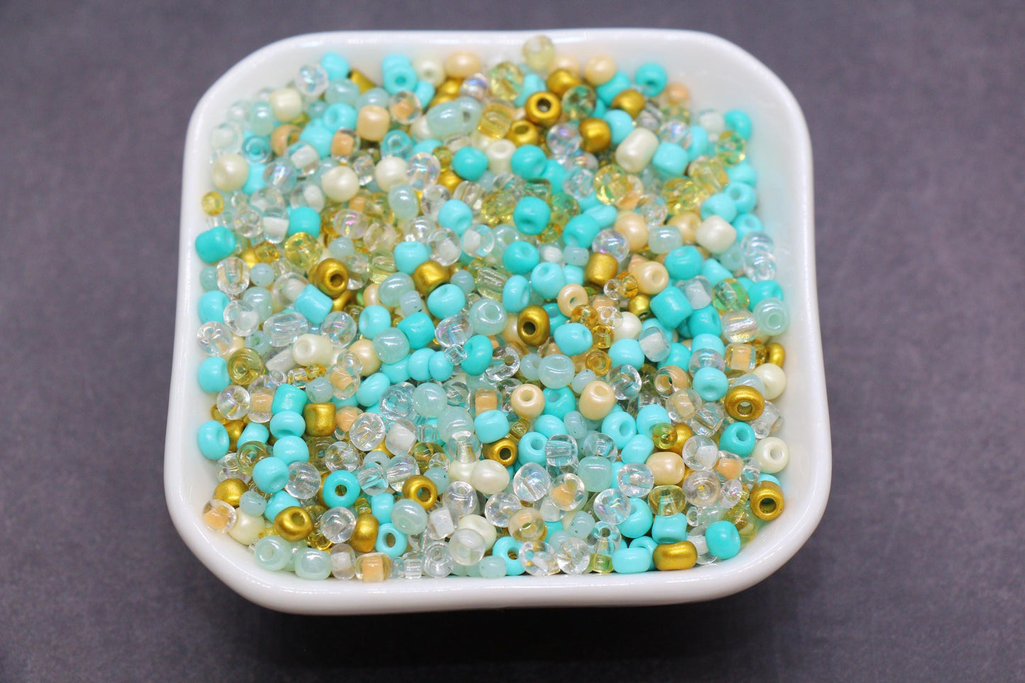 Mix Glass Seed Beads, Size 4mm 6/0 Glass Seed Beads, Mix Seed Beads, Rocailles Beads, Bracelet Beads #3685
