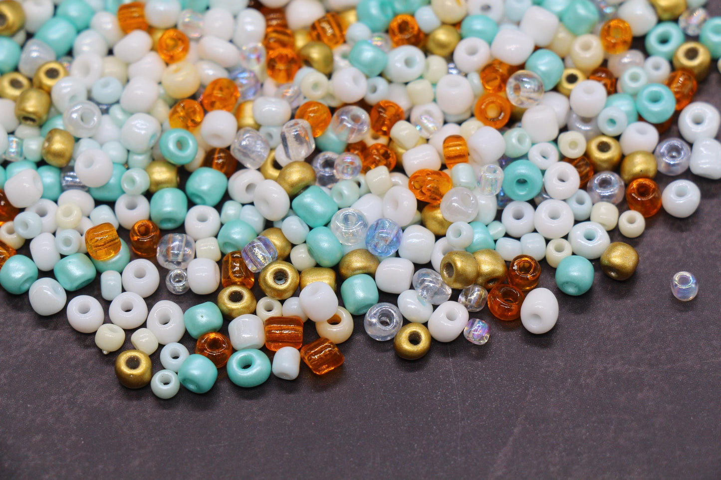 Mix Glass Seed Beads, Size 4mm 6/0 Glass Seed Beads, Mix Seed Beads, Rocailles Beads, Bracelet Beads #3692