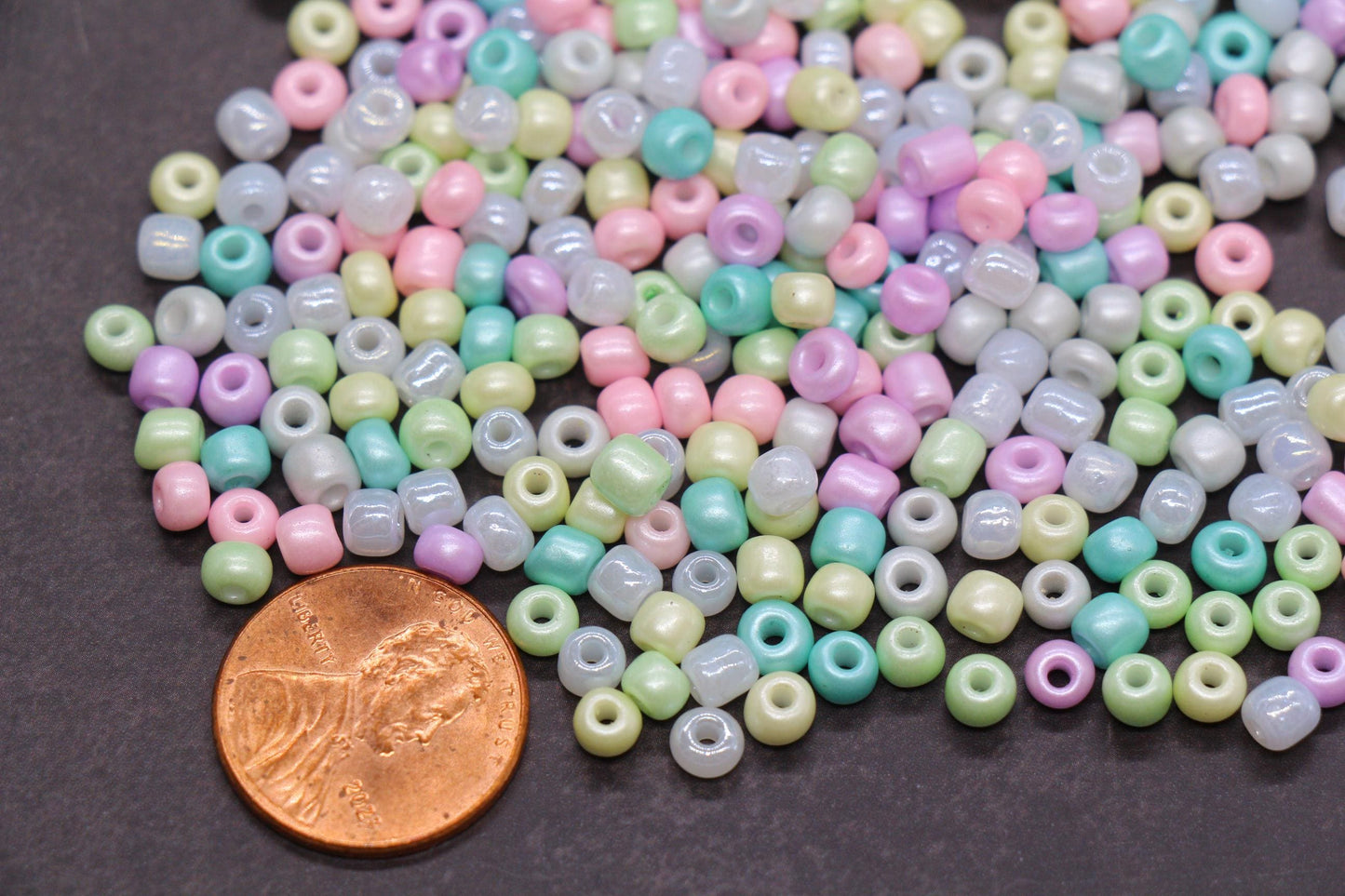 Mix Glass Seed Beads, Size 4mm 6/0 Glass Seed Beads, Mix Seed Beads, Rocailles Beads, Bracelet Beads #3697
