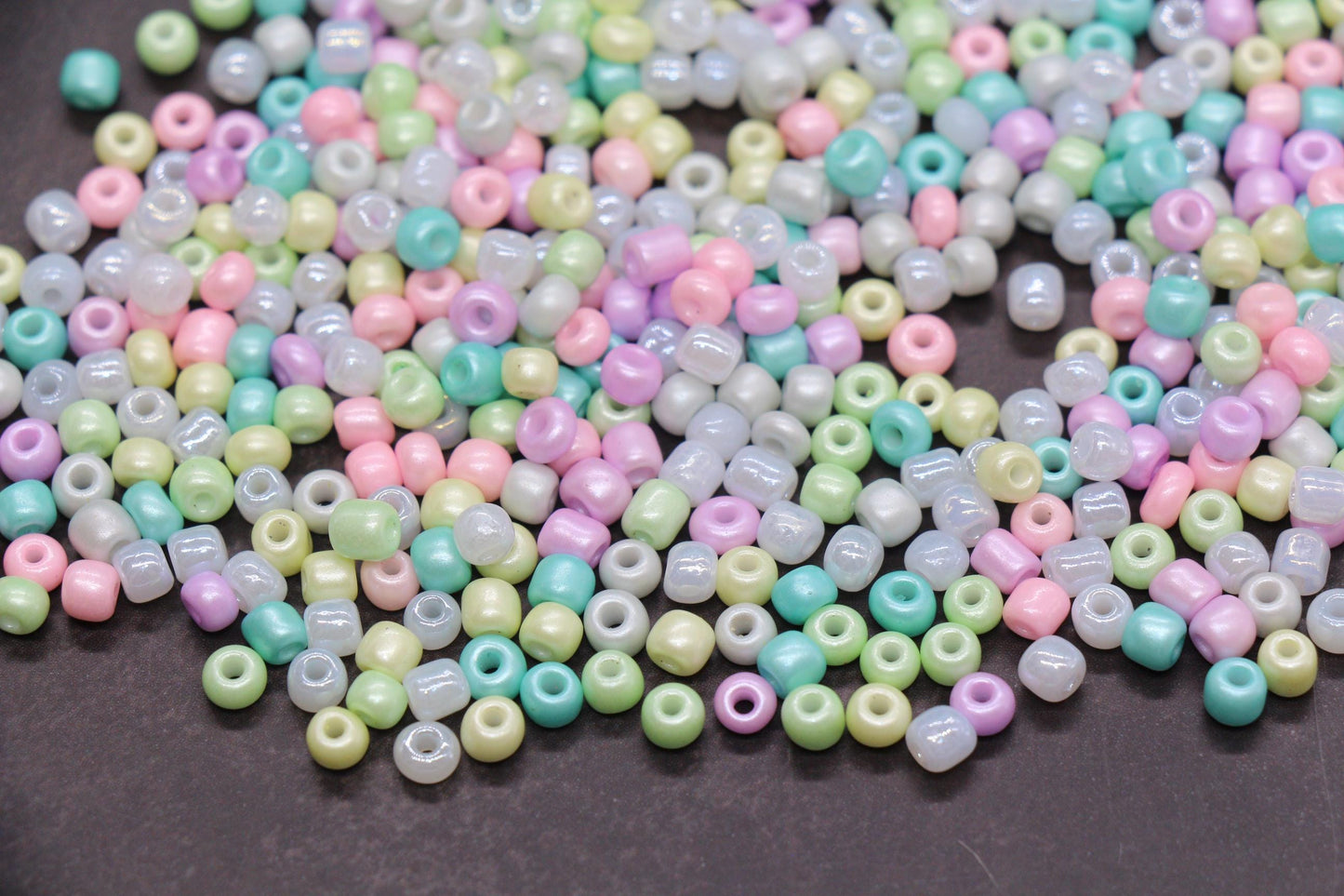 Mix Glass Seed Beads, Size 4mm 6/0 Glass Seed Beads, Mix Seed Beads, Rocailles Beads, Bracelet Beads #3697