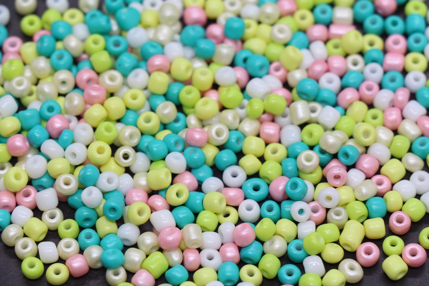 Mix Glass Seed Beads, Size 4mm 6/0 Glass Seed Beads, Mix Seed Beads, Rocailles Beads, Bracelet Beads #3698