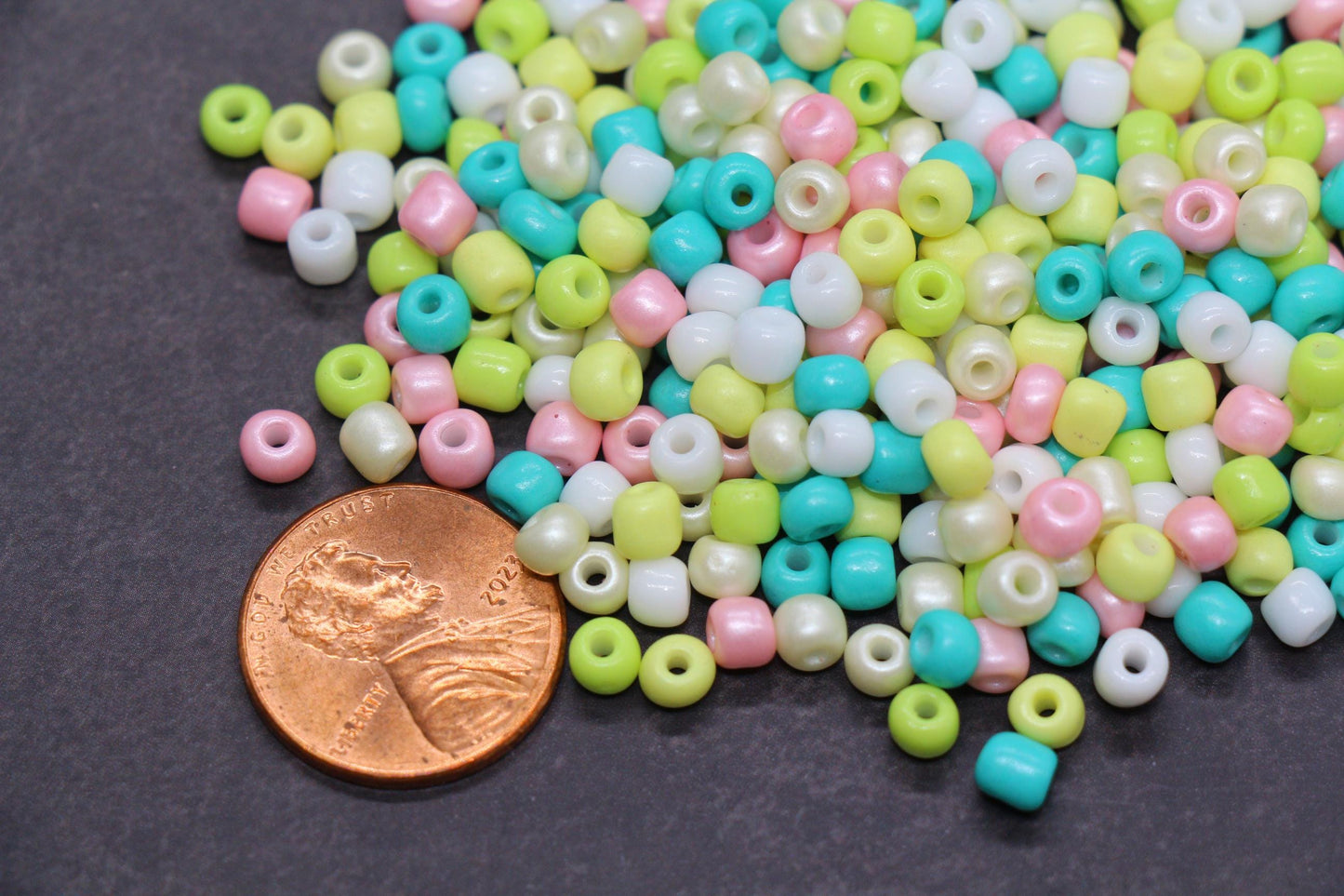 Mix Glass Seed Beads, Size 4mm 6/0 Glass Seed Beads, Mix Seed Beads, Rocailles Beads, Bracelet Beads #3698