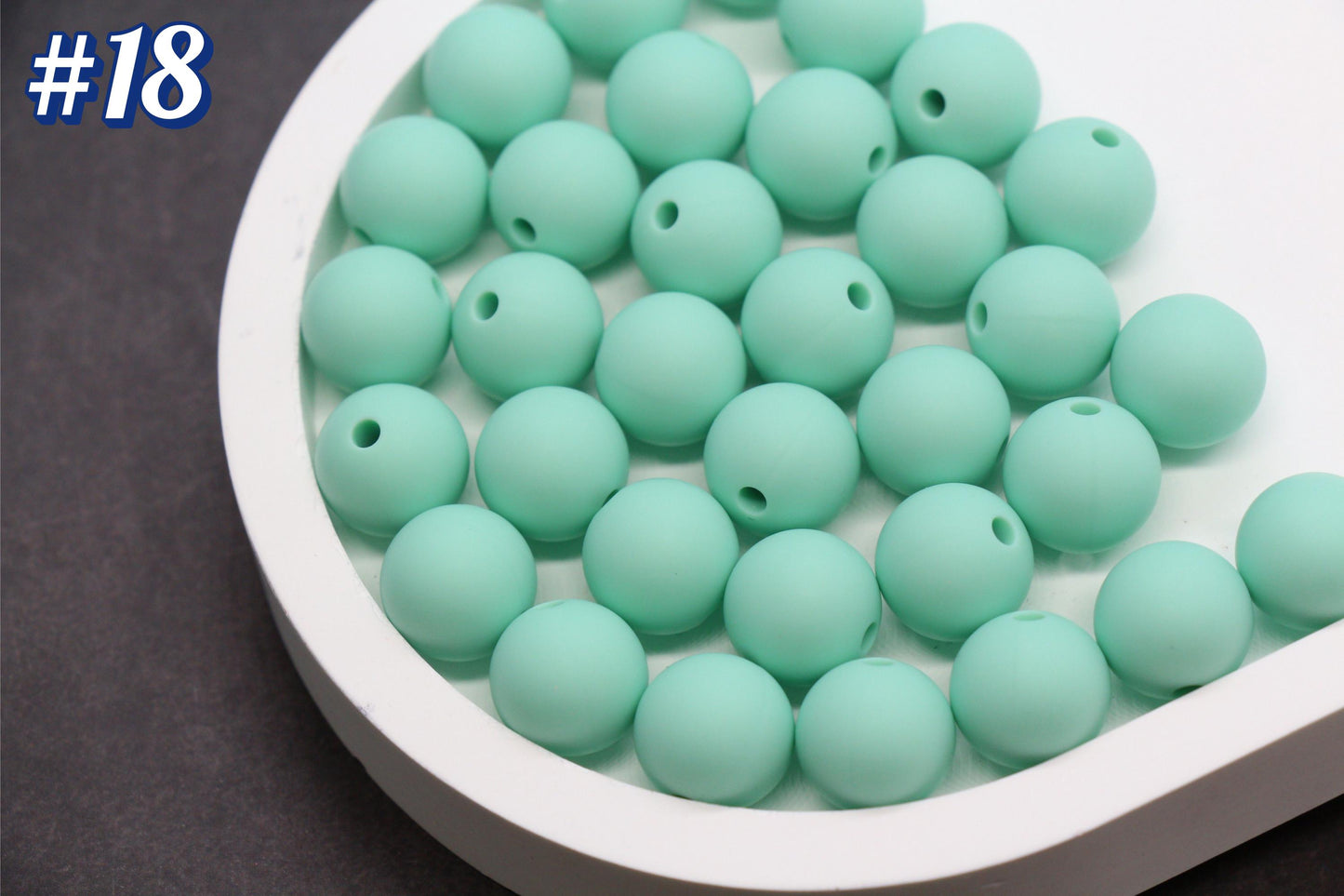 12mm Green Silicone Beads, Round Bubblegum Beads for Bracelets, Beads for Pens, Non-Toxic Food Grade, Craft Supplies, Gift for Her