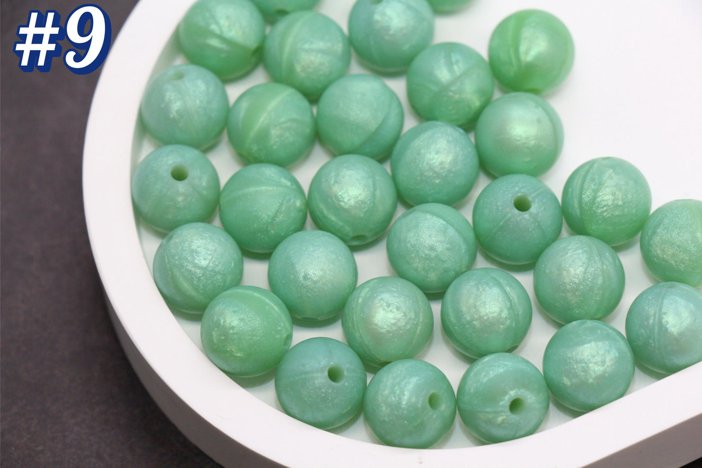 12mm Metallic Silicone Beads, Round Bubblegum Beads for Bracelets, Beads for Pens, Non-Toxic Food Grade, Craft Supplies, Gift for Her