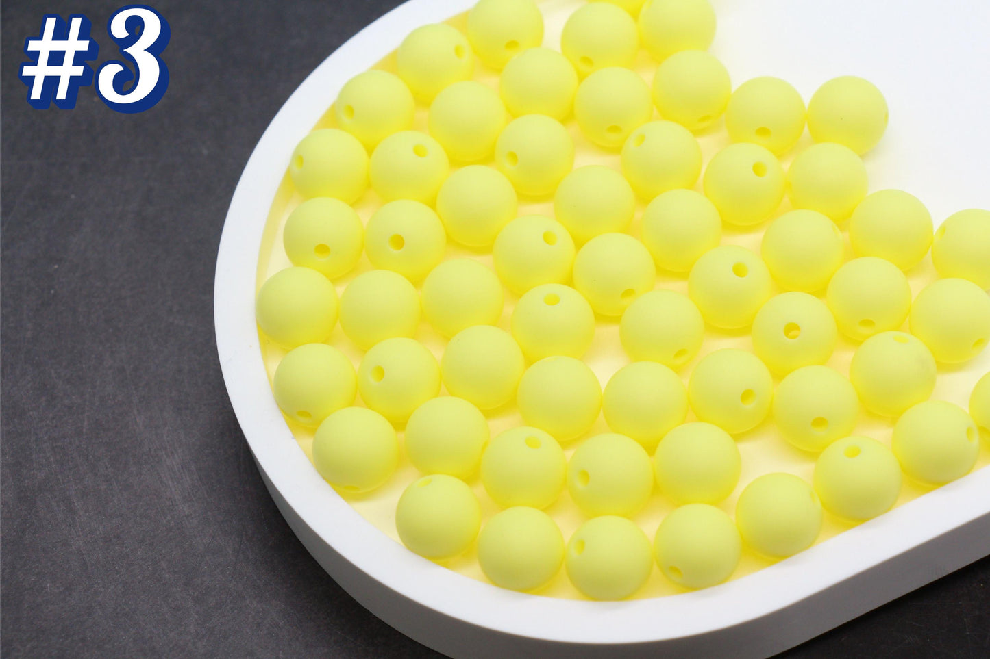12mm Yellow Silicone Beads, Round Bubblegum Beads for Bracelets, Beads for Pens, Non-Toxic Food Grade, Craft Supplies, Gift for Her