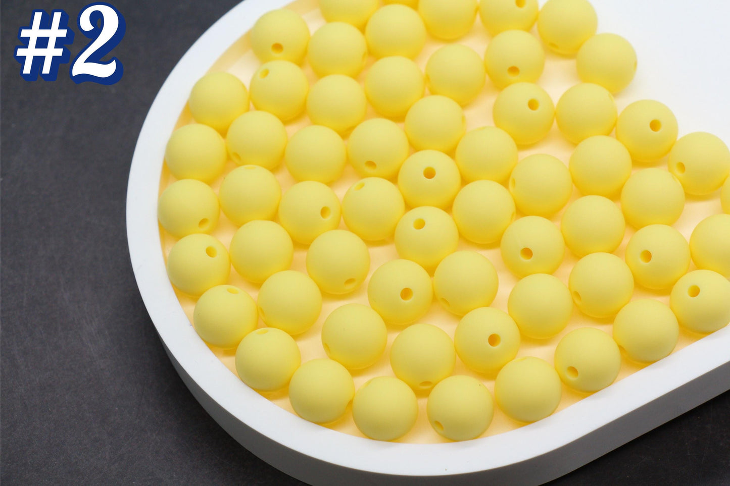 12mm Yellow Silicone Beads, Round Bubblegum Beads for Bracelets, Beads for Pens, Non-Toxic Food Grade, Craft Supplies, Gift for Her