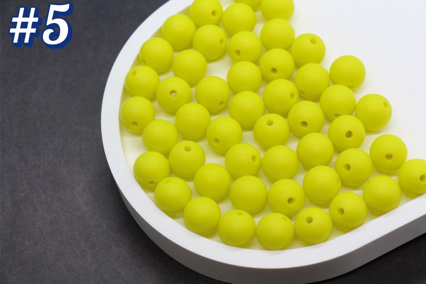 12mm Yellow Silicone Beads, Round Bubblegum Beads for Bracelets, Beads for Pens, Non-Toxic Food Grade, Craft Supplies, Gift for Her