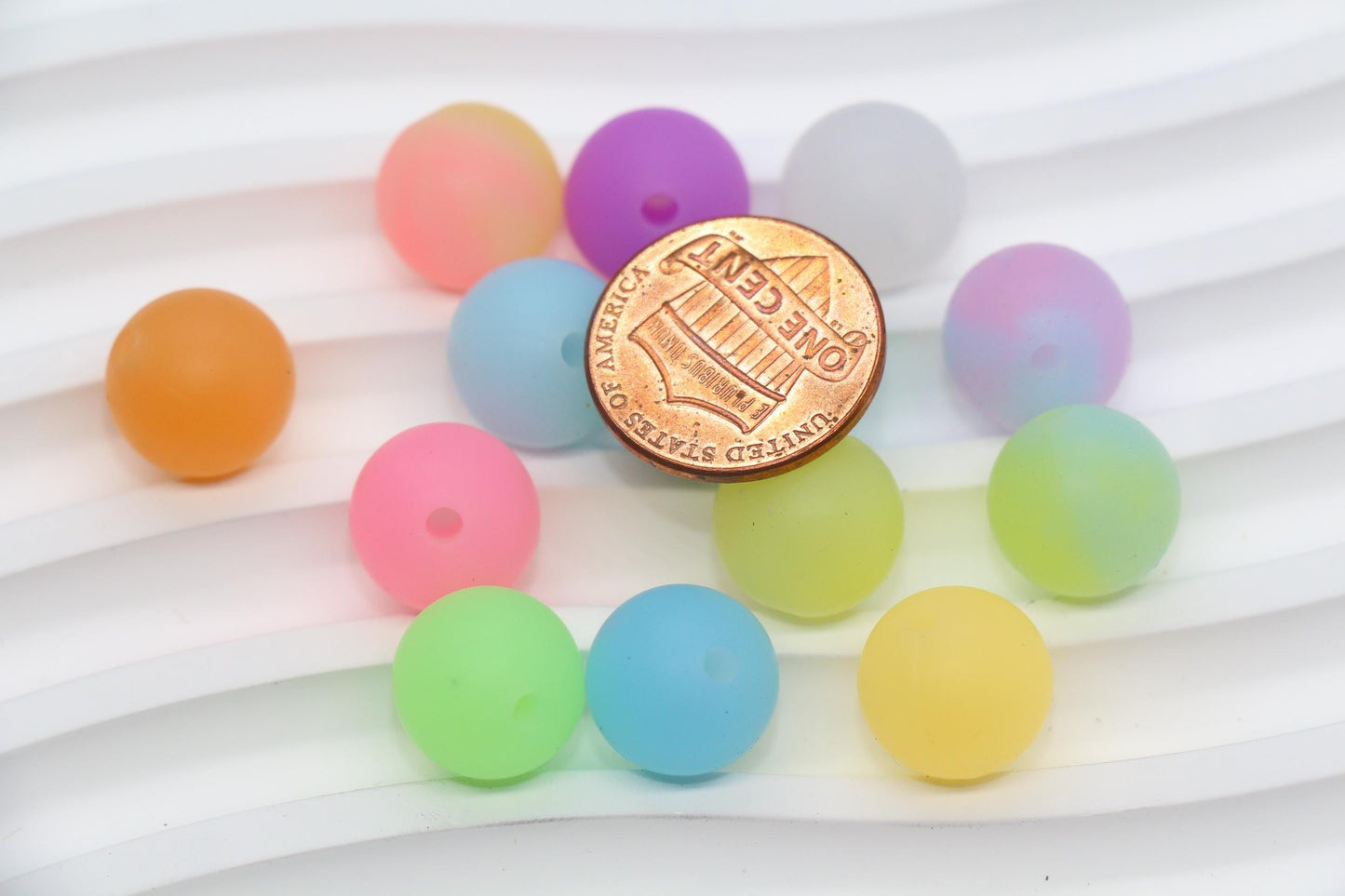 12mm Glow in the dark Silicone Beads, Round Beads for Jewelry Making, Beads for Pens, Beads for Bracelets