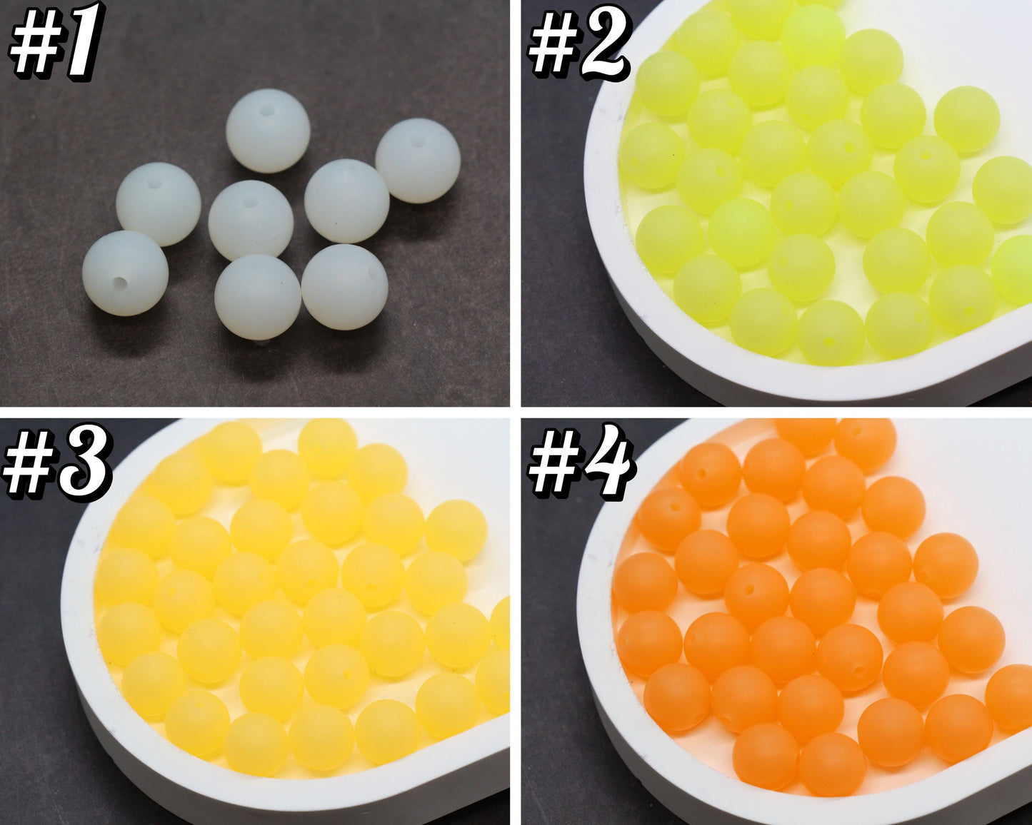 12mm Glow in the dark Silicone Beads, Round Beads for Jewelry Making, Beads for Pens, Beads for Bracelets