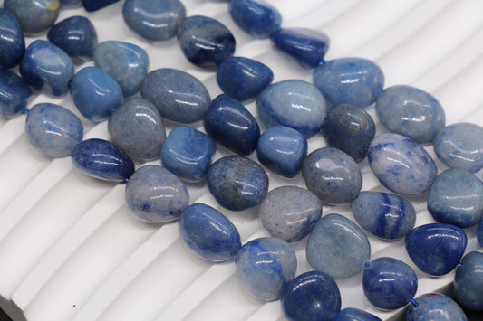Blue Aventurine Nugget Beads