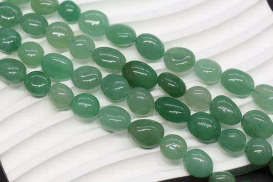 Green Aventurine Nugget Beads for Jewelry