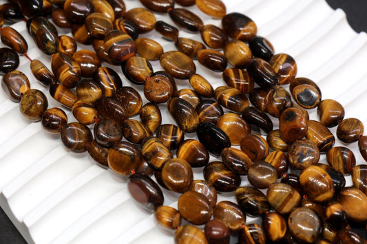 Tiger Eye Nugget Beads for Jewelry Making