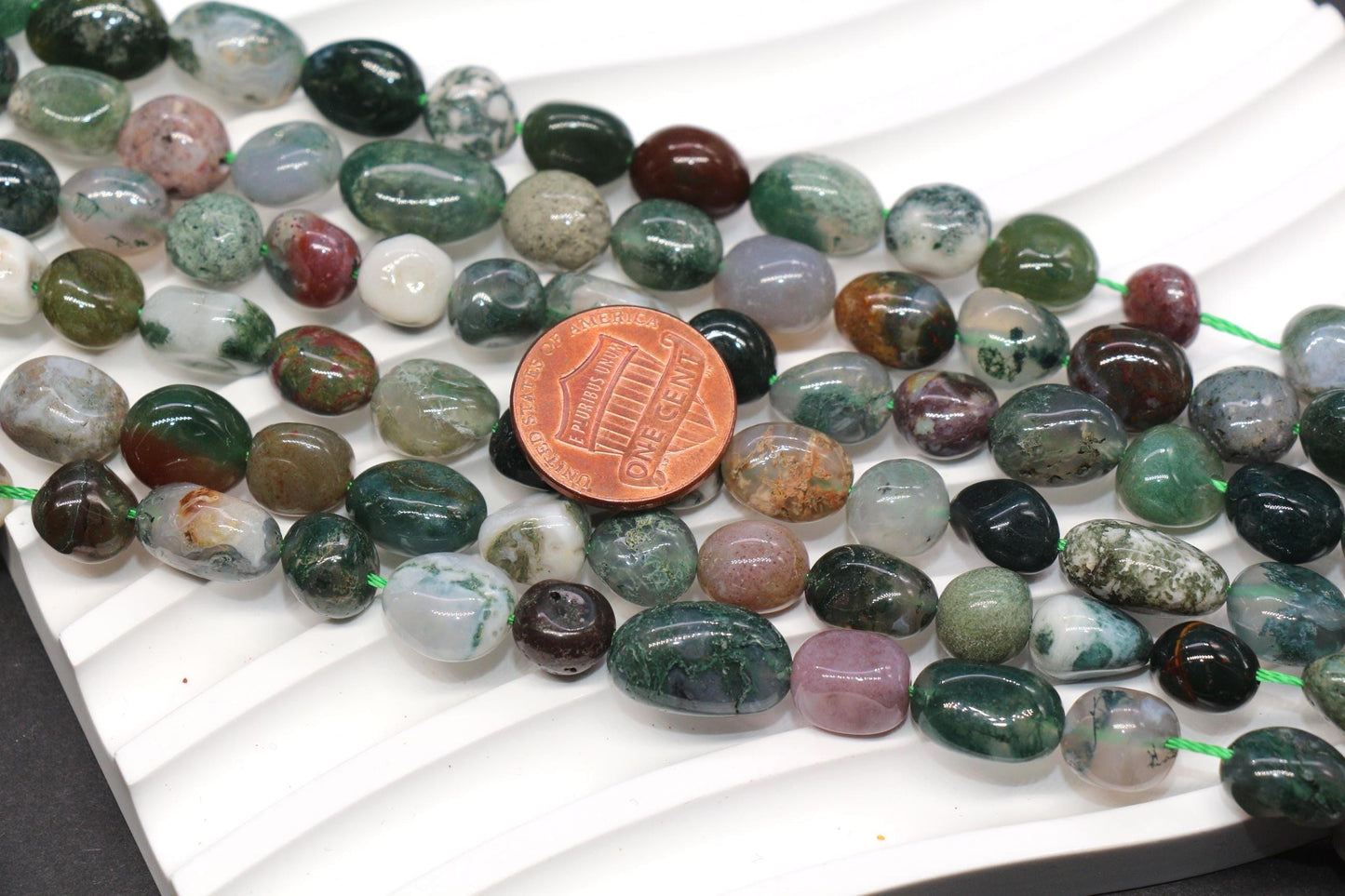 Indian Agate Nugget Beads