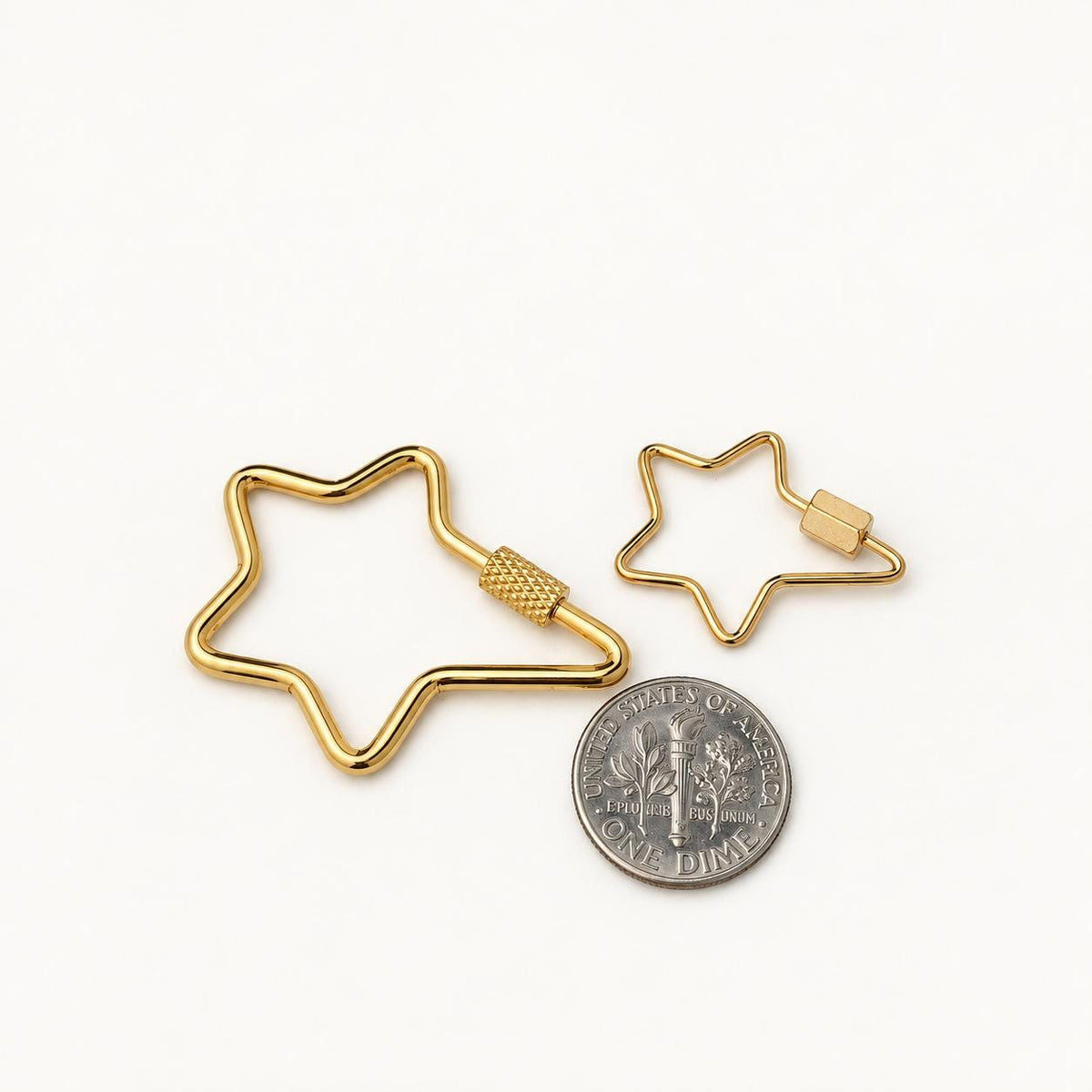 Screw Lock Clasps, Openable Metal Connectors, Rectangle Oval Carabiner Clasps, Jewelry Making Findings for Charms & Chains