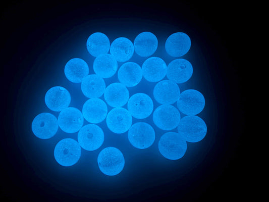 12mm Light Pink Glow in the Dark Acrylic Round Beads #4012