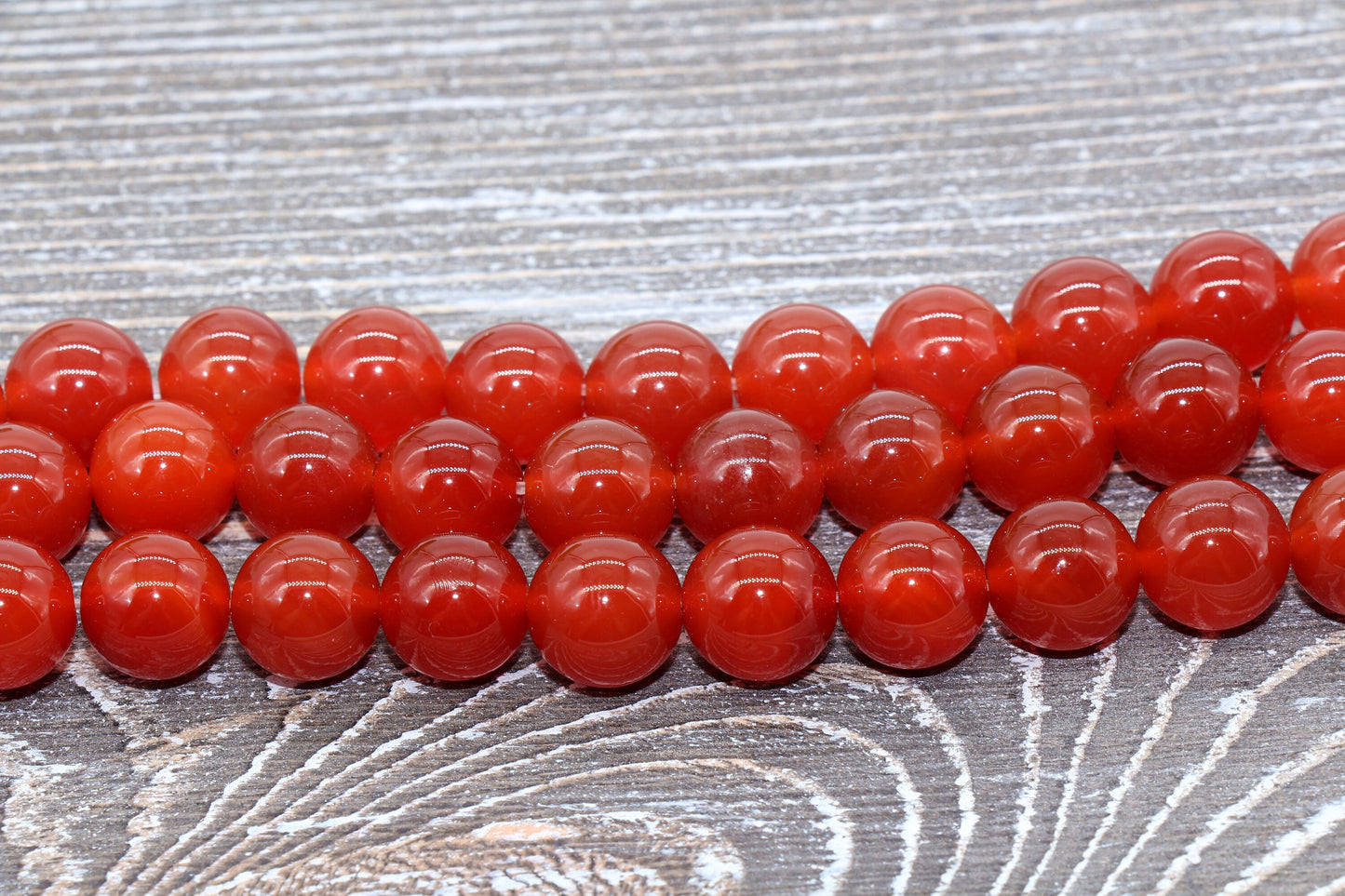 Red Agate Beads, Natural Gemstone Round Beads, Sizes 6mm 8mm 10mm 12mm, Full Strand 15.5 inch, #35