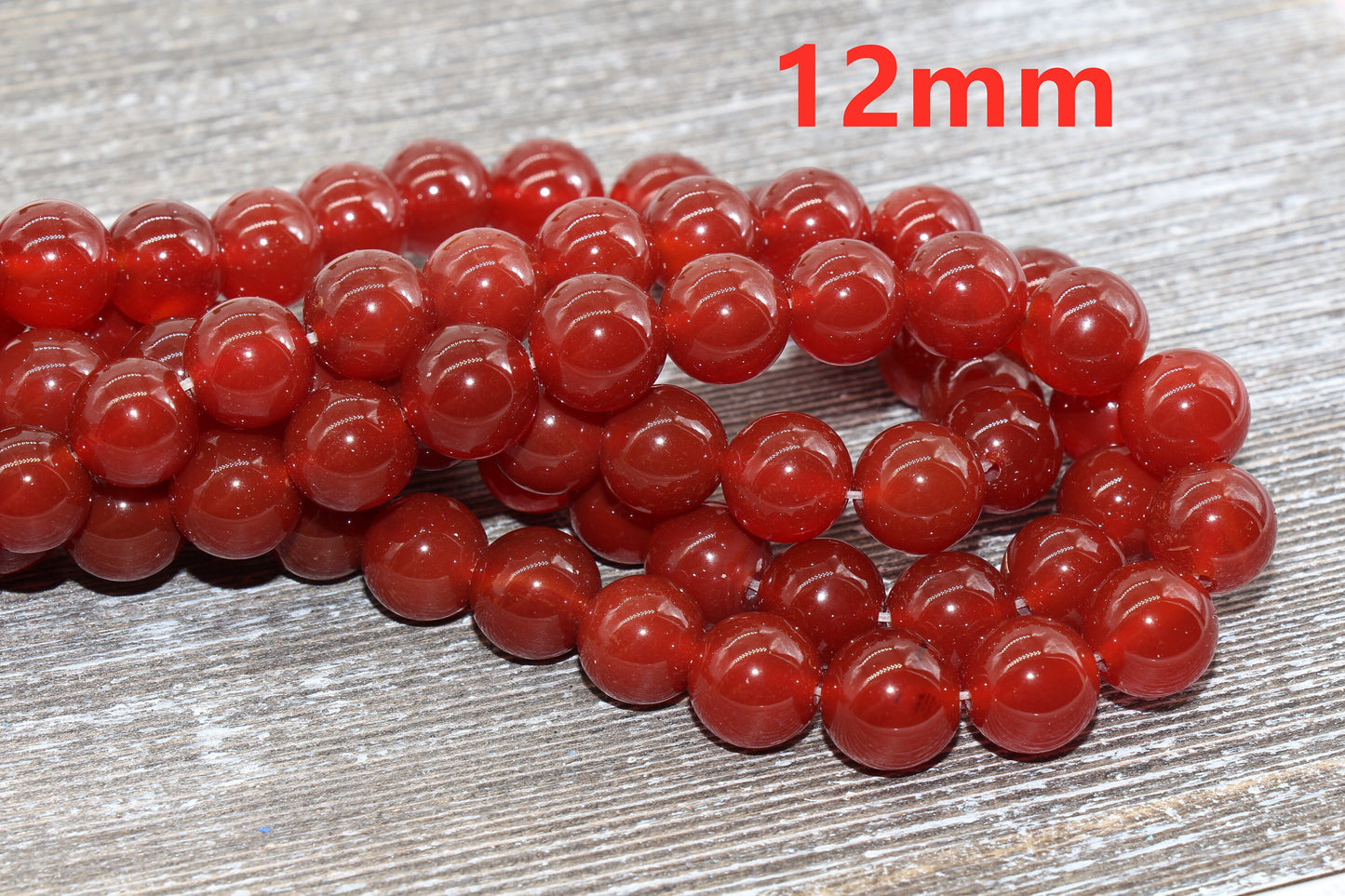 Dark Red Carnelian Agate Beads, Red Agate Beads, Natural Gemstone Round Loose Beads, Full Strand 15.5 inch, Size 4mm 6mm 8mm 10mm 12mm #7