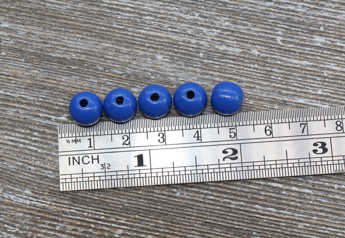 10mm Royal Blue Gumball Beads, Round Acrylic Loose Beads, Bubblegum Beads, Chunky Beads, Gumball Beads, Smooth Plastic Round Beads #329