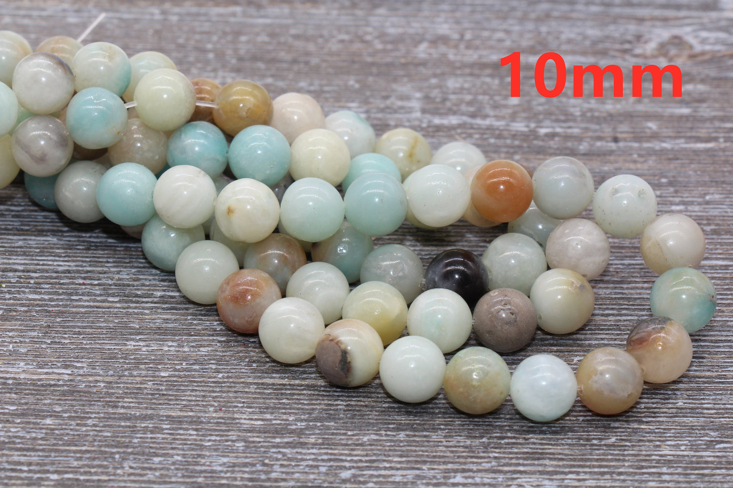 Amazonite Beads, Smooth Gemstones Round Loose Beads, Sizes 4mm 6mm 8mm 10mm,12mm, Full Strand 15.5 inch, #9