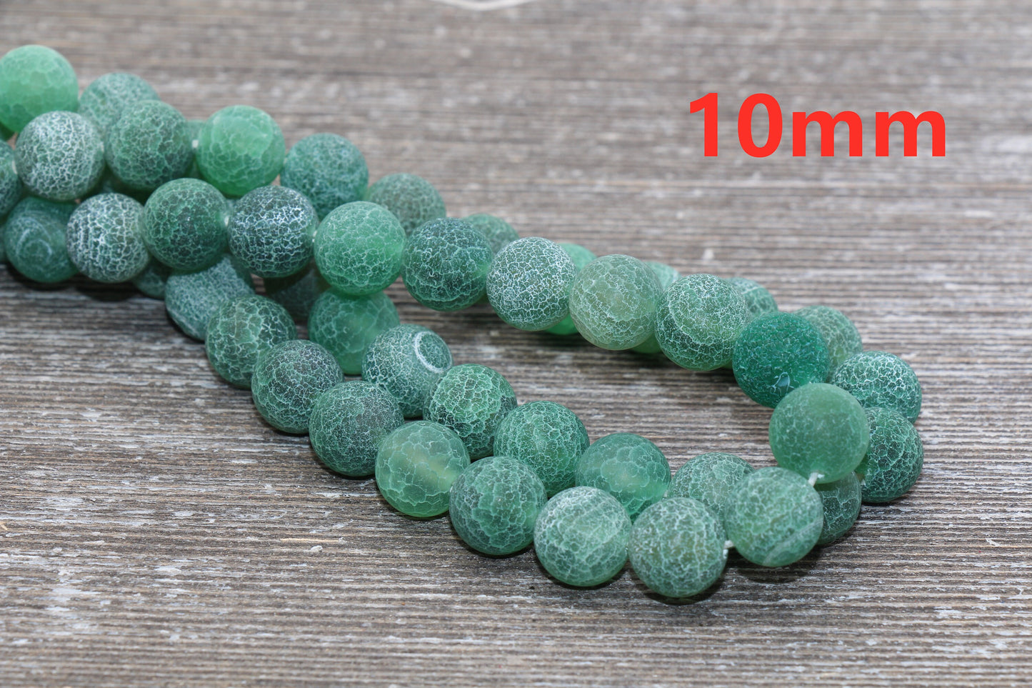 Green Effloresce Agate Beads, Frosted Agate Beads, Crackled Agate Bead, Round Matte Gemstone, 4mm 6mm 8mm 10mm 12mm, Full Strand 15.5 #109
