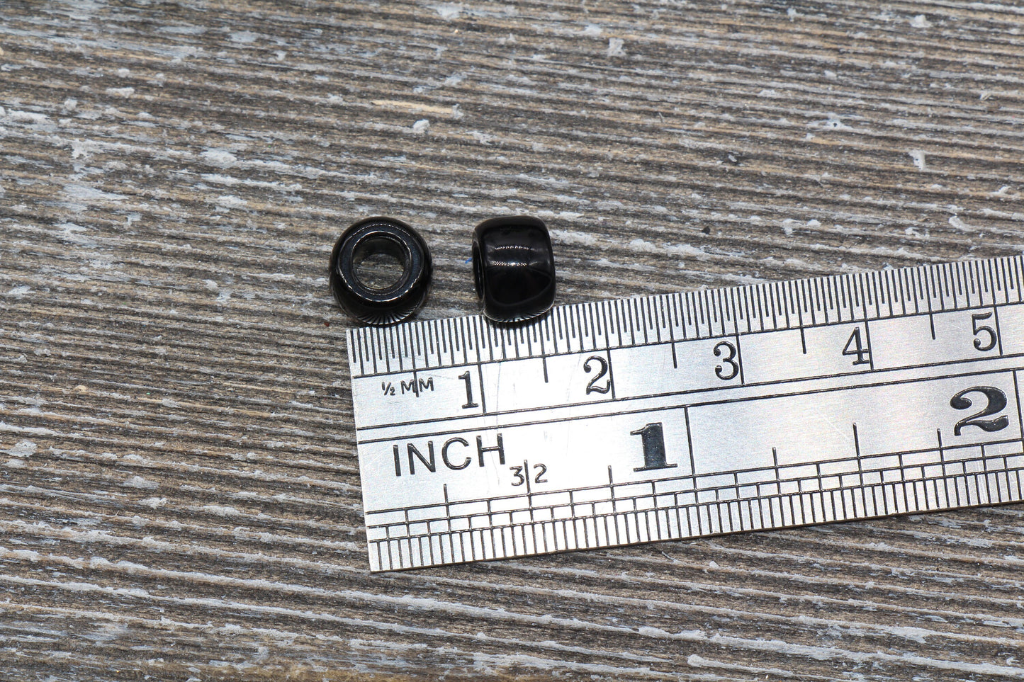 Black Pony Beads, Acrylic Smooth Black Loose Beads, Plastic Bubblegum Beads, Chunky Beads, Spacer Beads #250