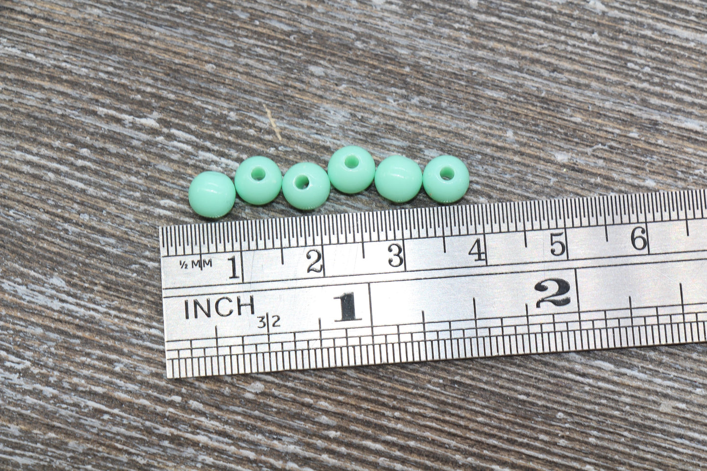 6mm Mint Gumball Beads, Round Acrylic Mint Loose Beads, Bubblegum Beads, Chunky Beads, Bubble Gum Beads, Smooth Plastic Round Beads #266