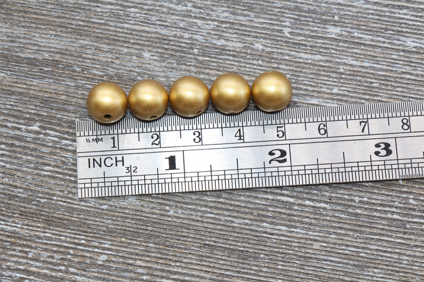 10mm Matte Gold Gumball Beads, Metallic Gold Round Acrylic Loose Beads, Bubblegum Beads, Chunky Beads, Gumball Beads, Bubble Gum Beads, #317