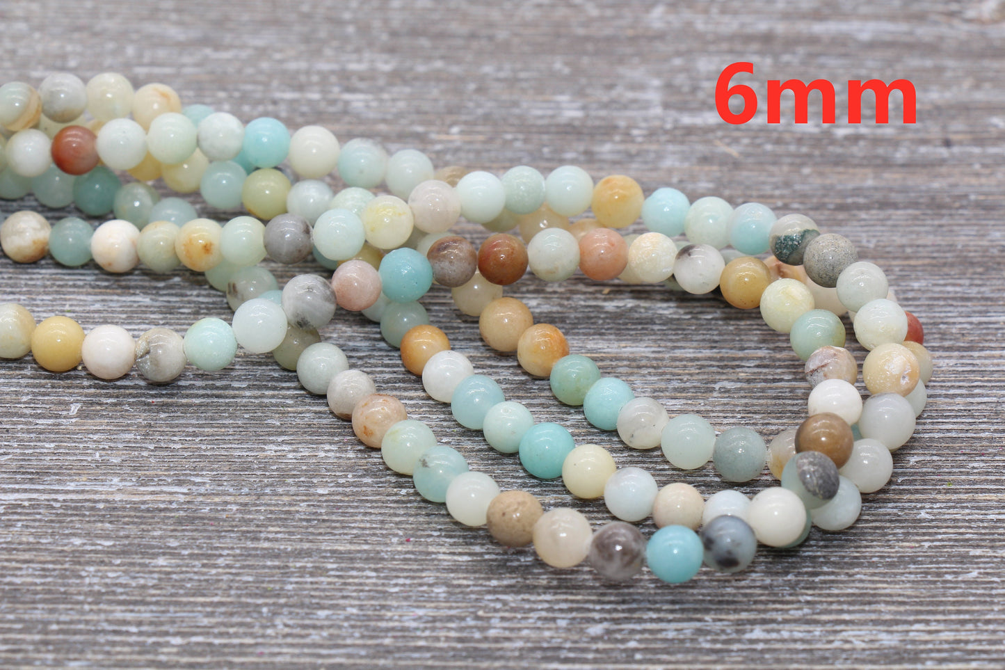 Amazonite Beads, Smooth Gemstones Round Loose Beads, Sizes 4mm 6mm 8mm 10mm,12mm, Full Strand 15.5 inch, #9