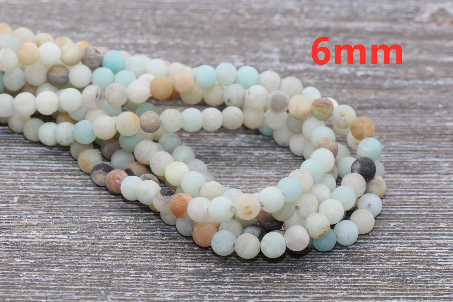 Matte Amazonite Beads, Frosted Amazonite Beads, Gemstones Round Loose Beads, Sizes 4mm 6mm 8mm 10mm,12mm, Full Strand 15.5" #18