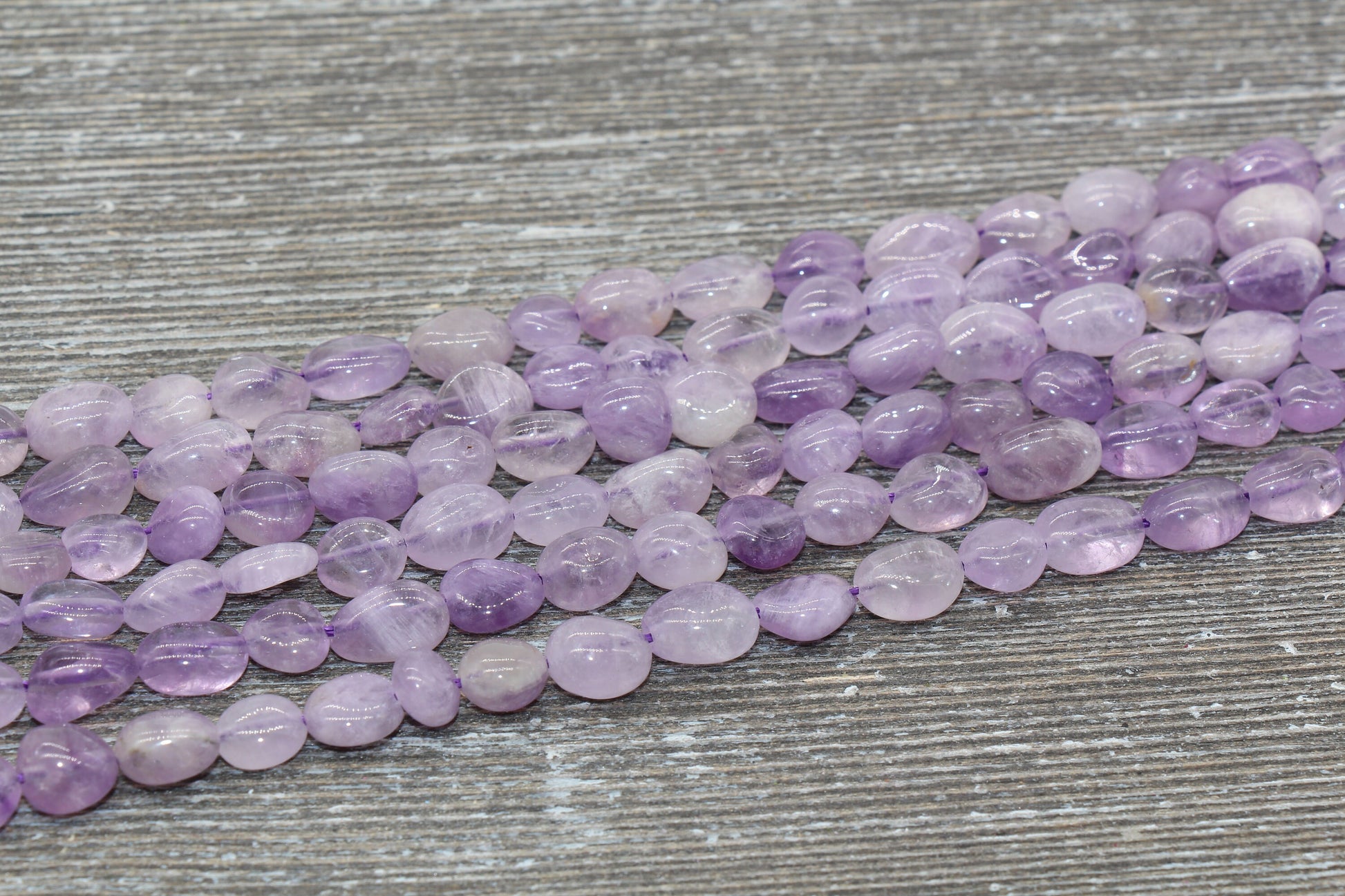 Lavender Amethyst Nugget Beads, Amethyst Gemstone Nugget Beads, Purple Loose Beads, Pebble Nugget Beads, Size 6mm-7mm #5
