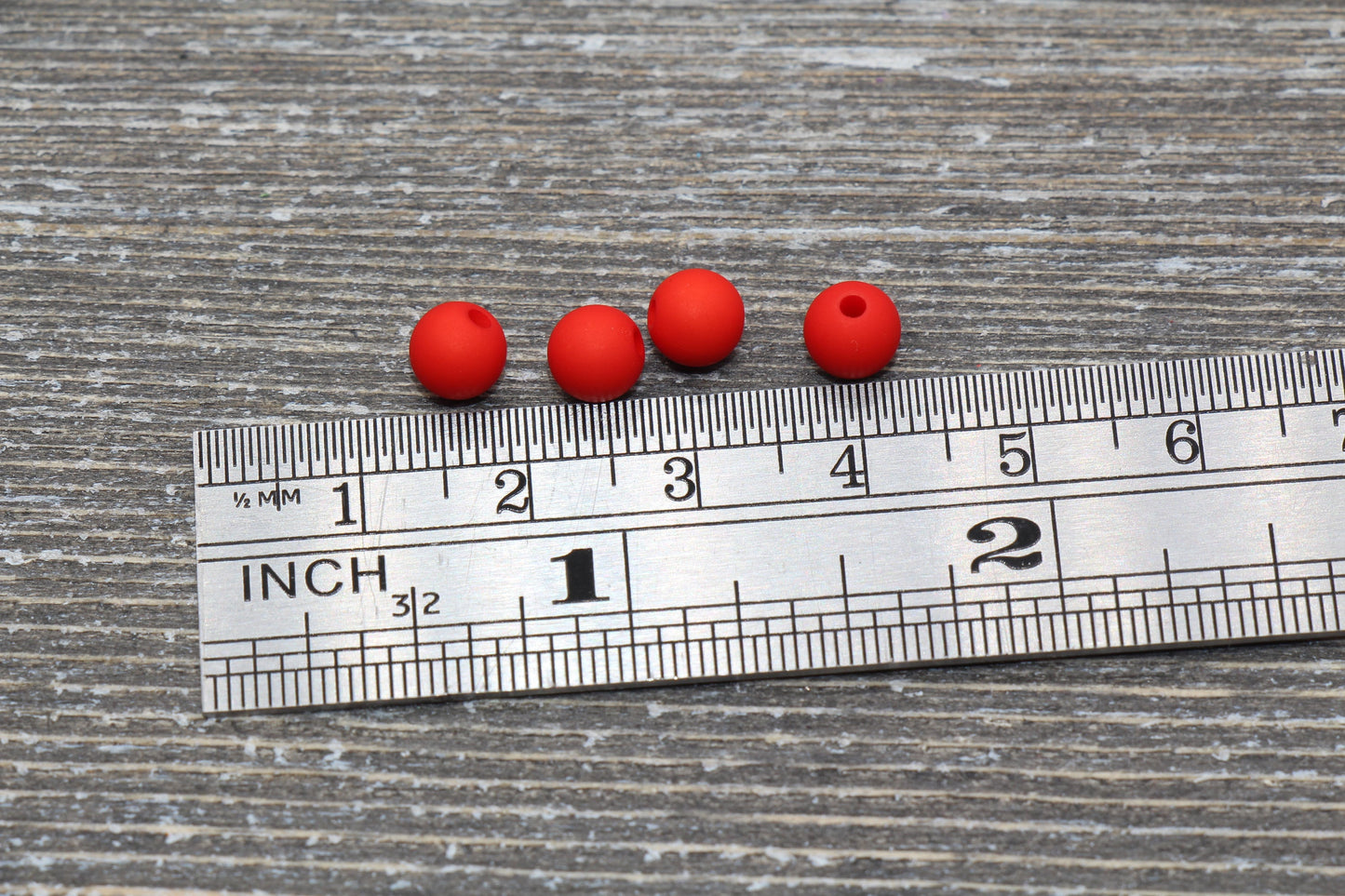 6mm Matte Red Gumball Beads, Round Acrylic Loose Beads, Solid Bubblegum Beads, Chunky Beads, Round Plastic Beads #578