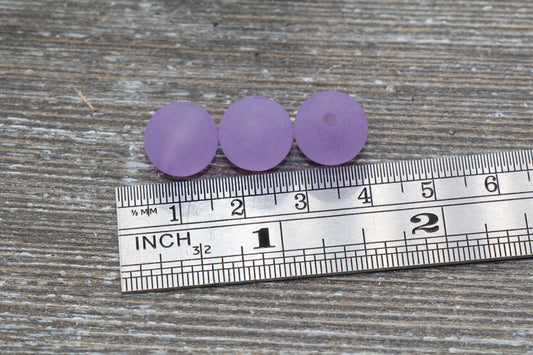 12mm Matte Purple Gumball Beads, Round Acrylic Loose Beads, Frosted Bubblegum Beads, Chunky Beads, Round Plastic Beads #698
